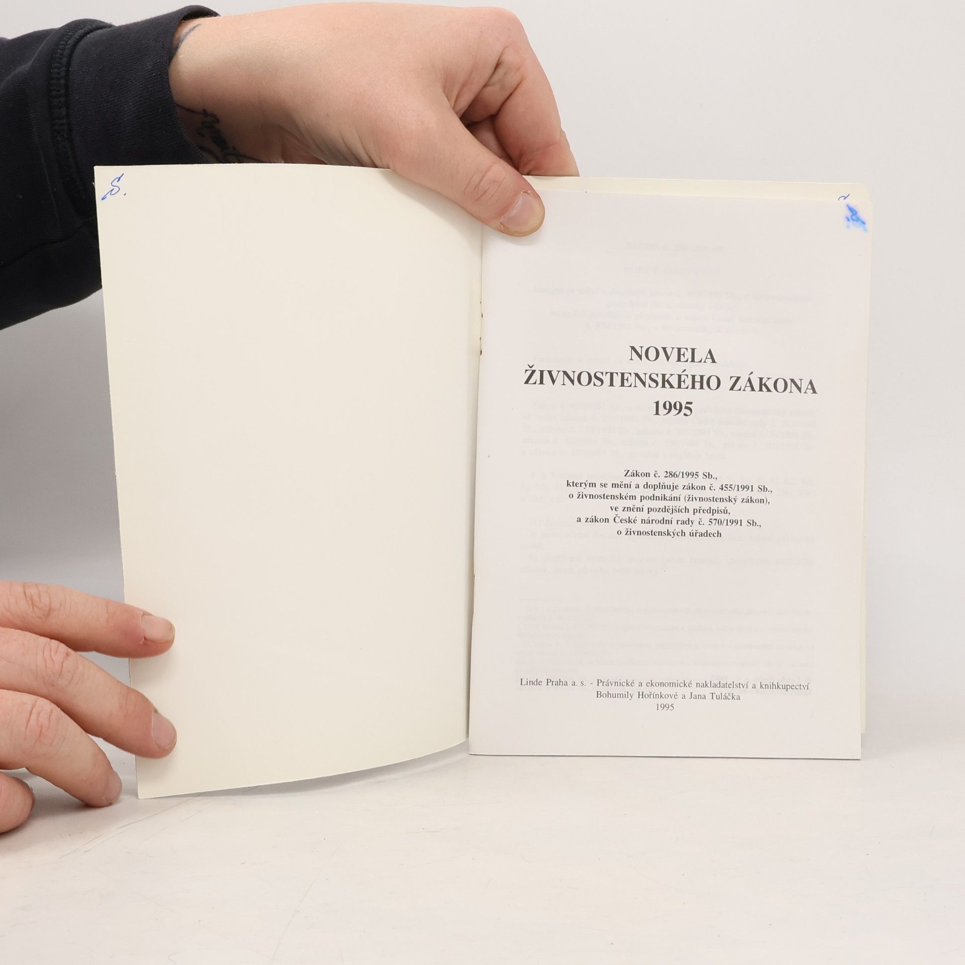 Kolektív autorov Novela živnostenského zákona 1995