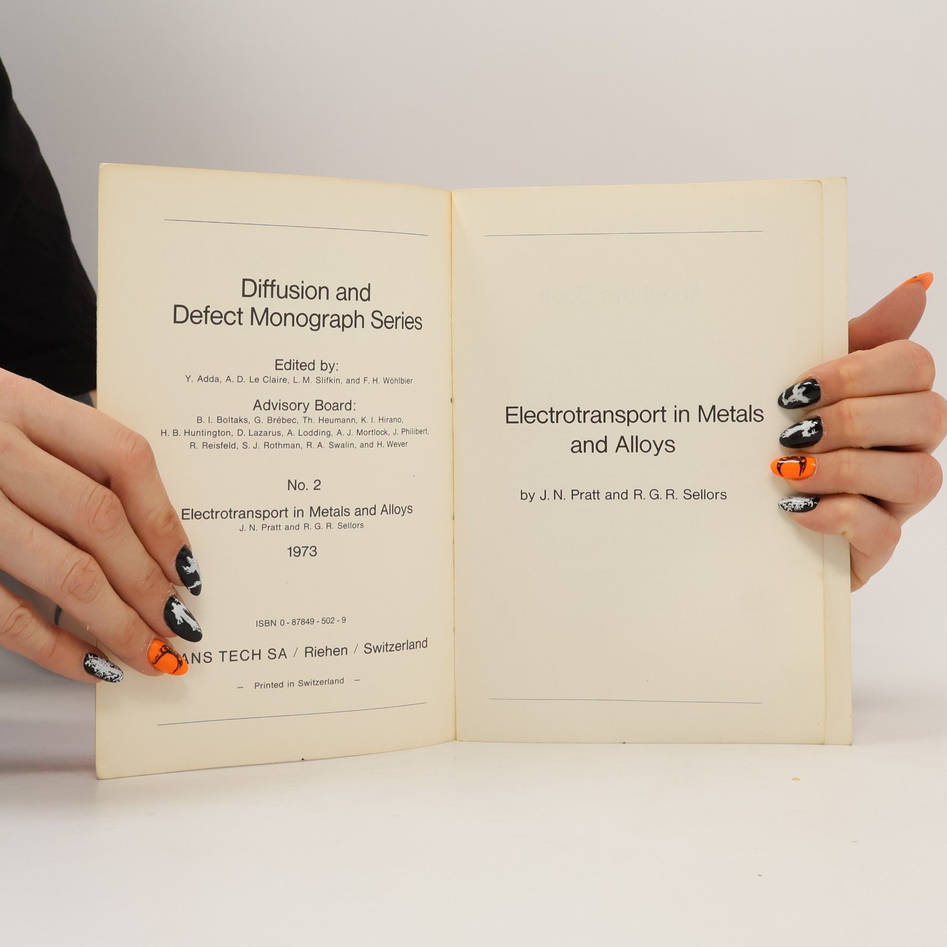 R. G. R. Sellors Electrotransport in Metals and Alloys