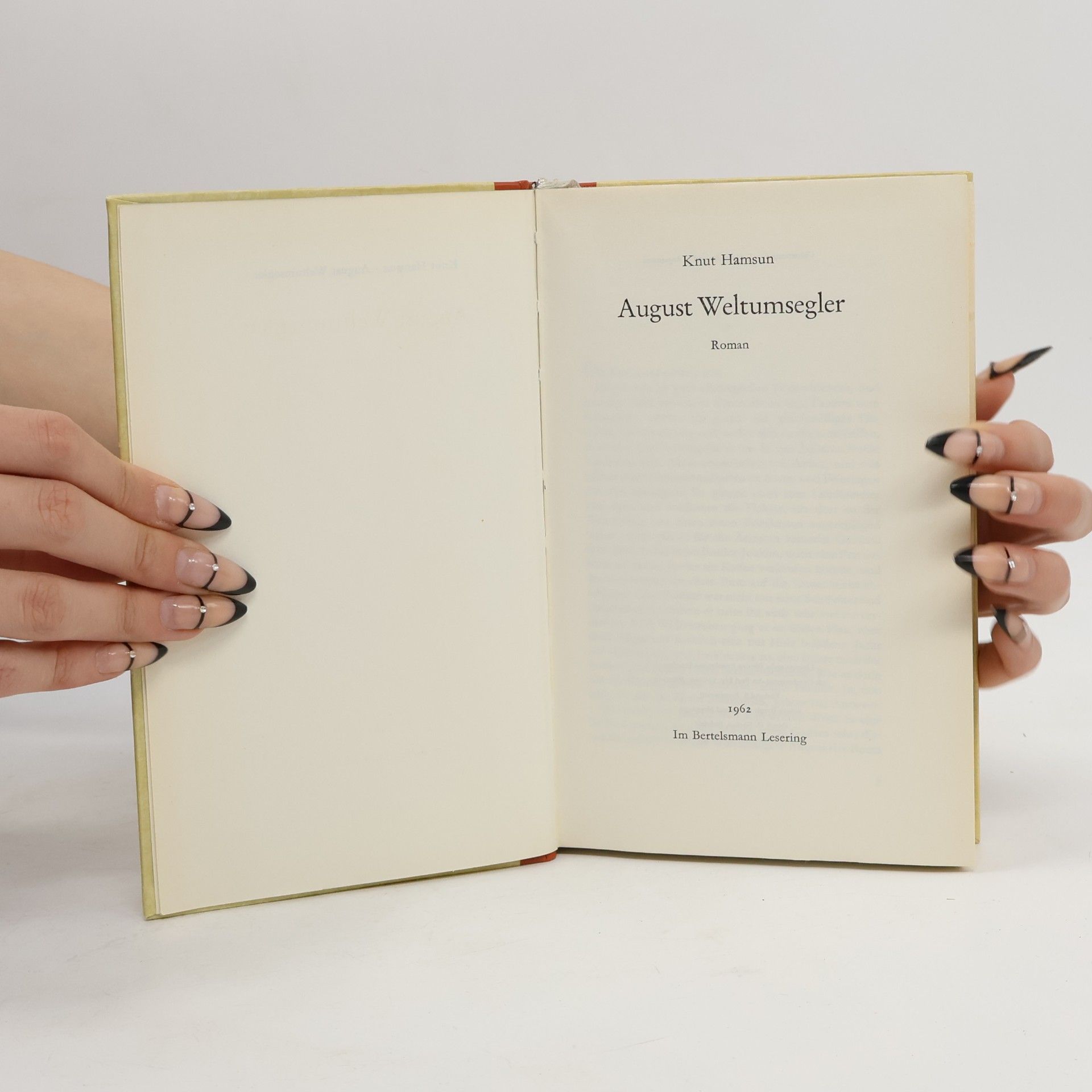Knut Hamsun August Weltumsegler