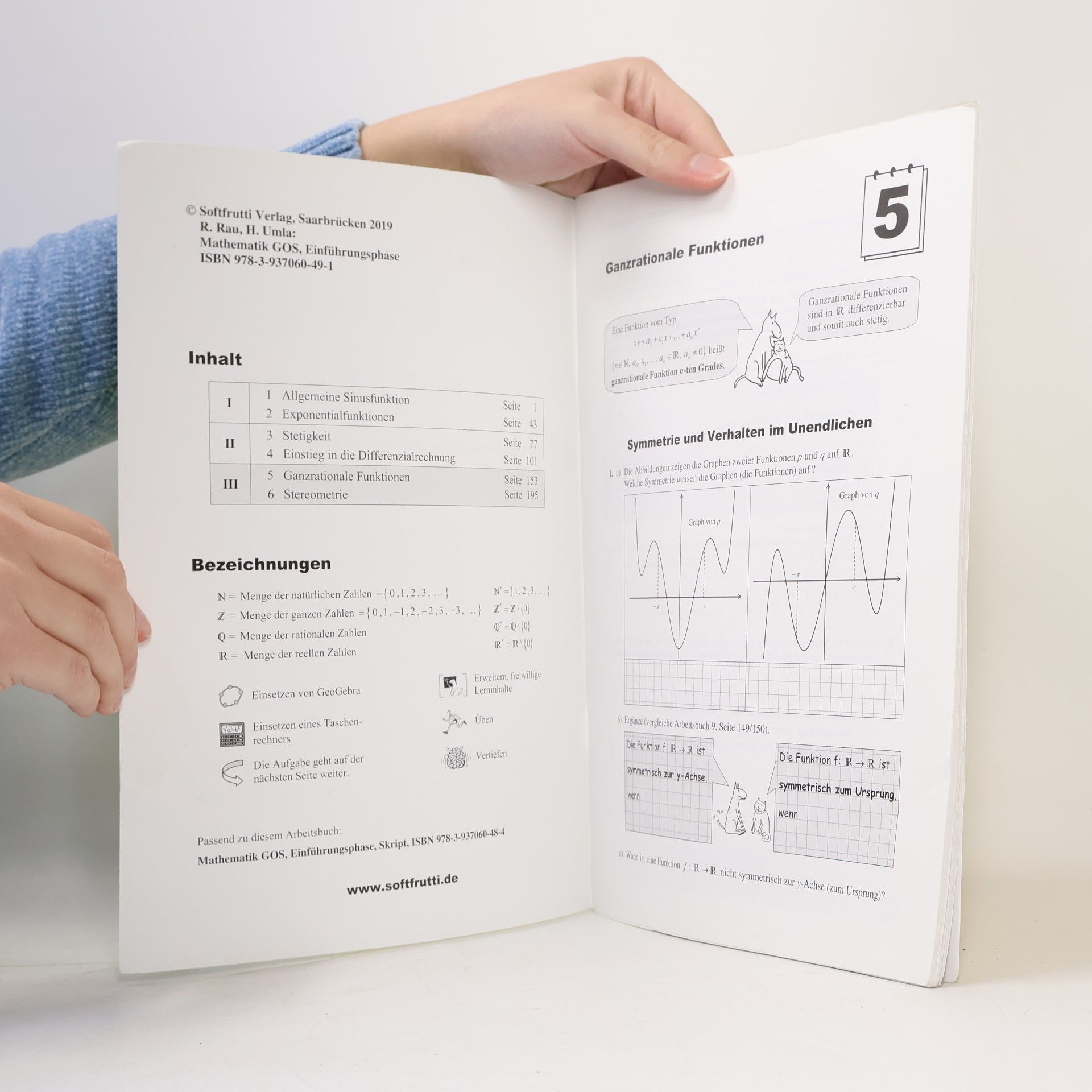 R. Rau Mathematik GOS, Einführungsphase, Ganzrationale Funktionen