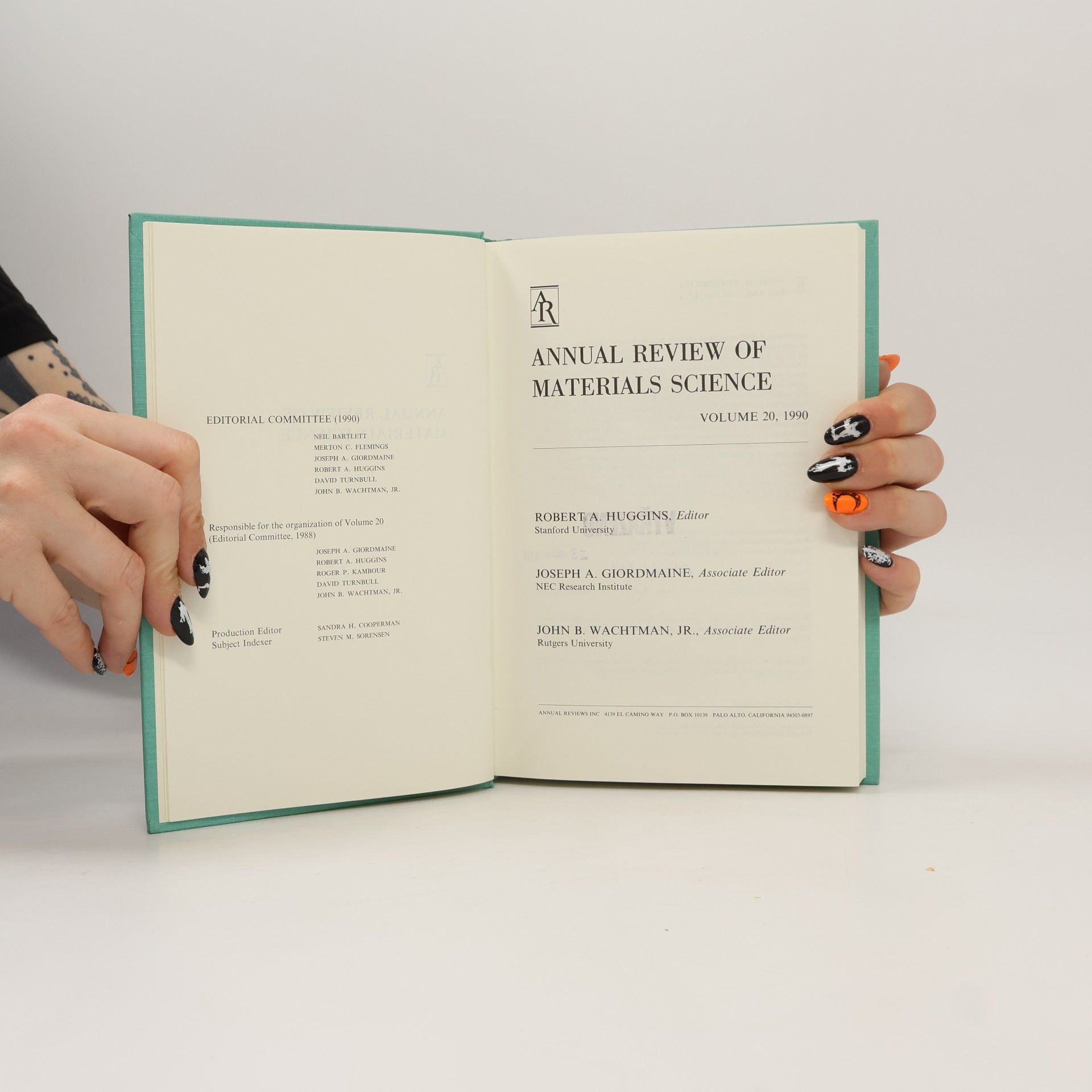 Kolektiv autorů Annual Review of Materials Science 20/1990
