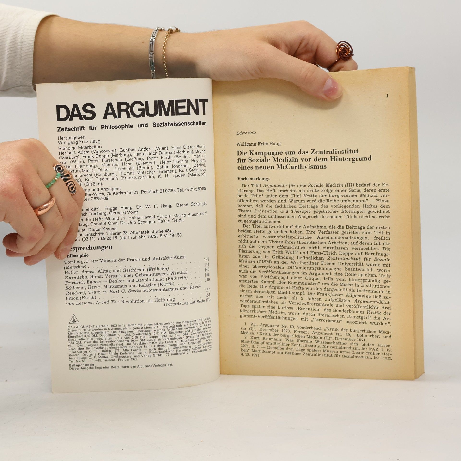 Various authors Das Argument 71