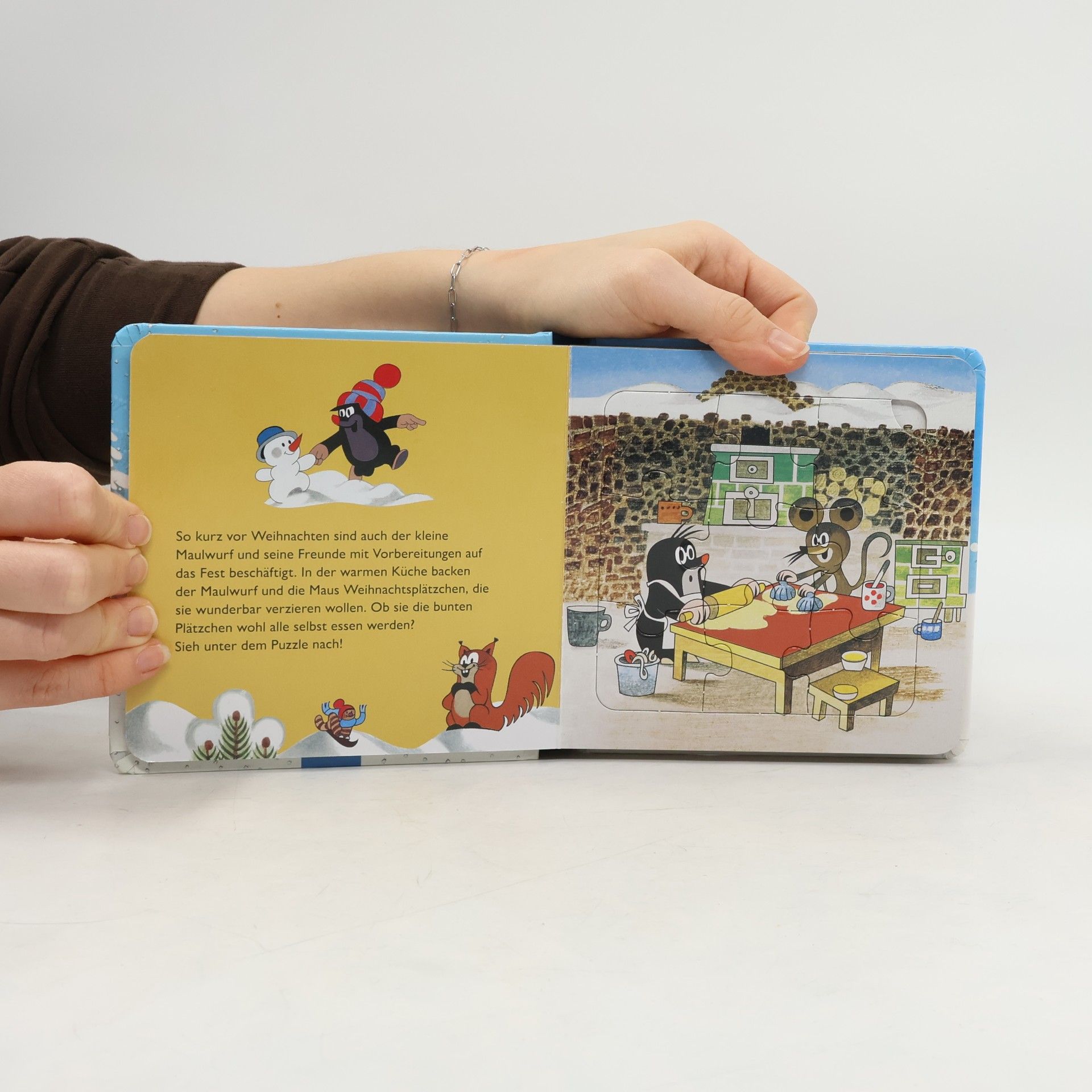 Autorenkollektiv Trötsch Der kleine Maulwurf Puzzlebuch mit 4 Puzzle Weihnachten