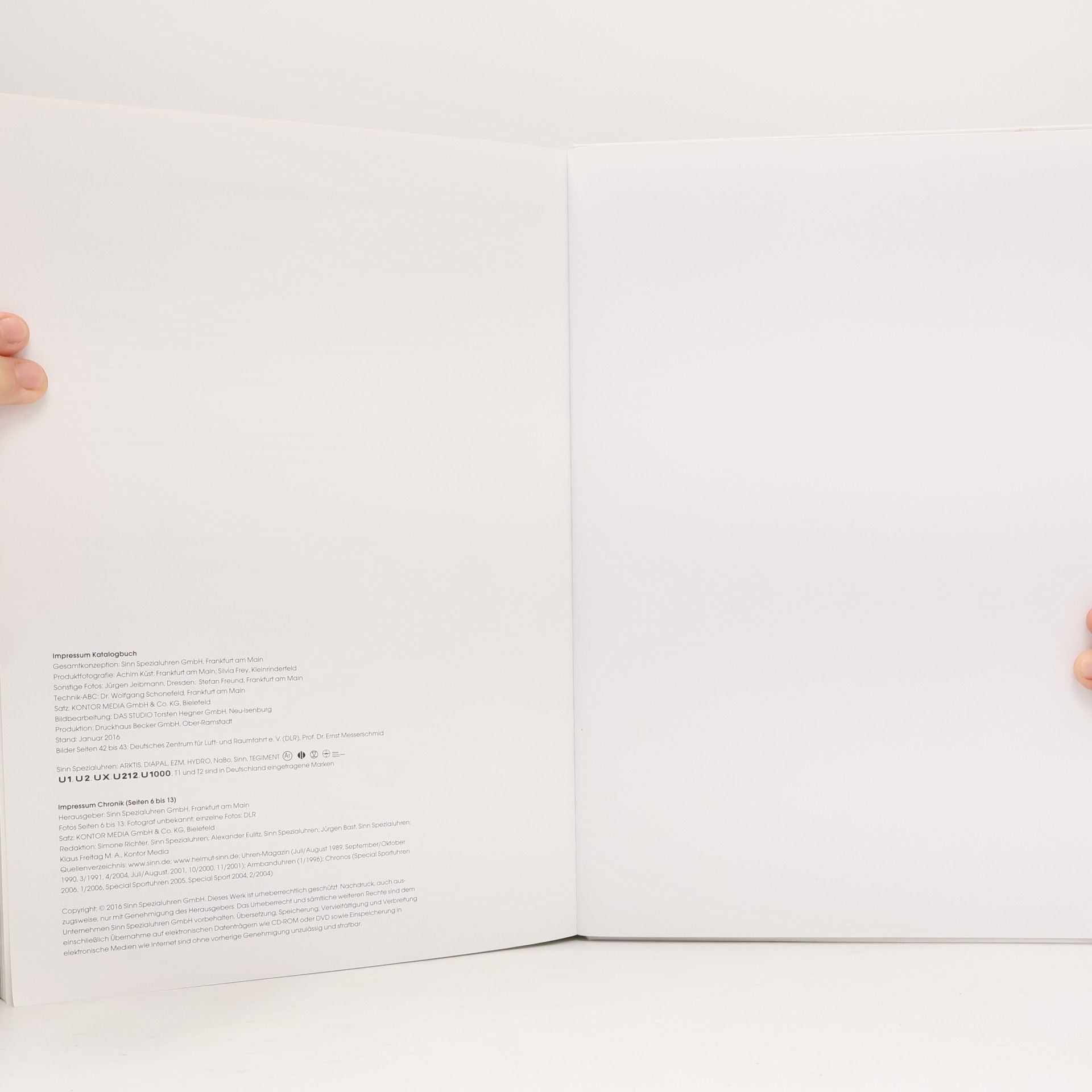 Achim Küst Sinn Spezialuhren. Das Katalogbuch 2016 / 2017
