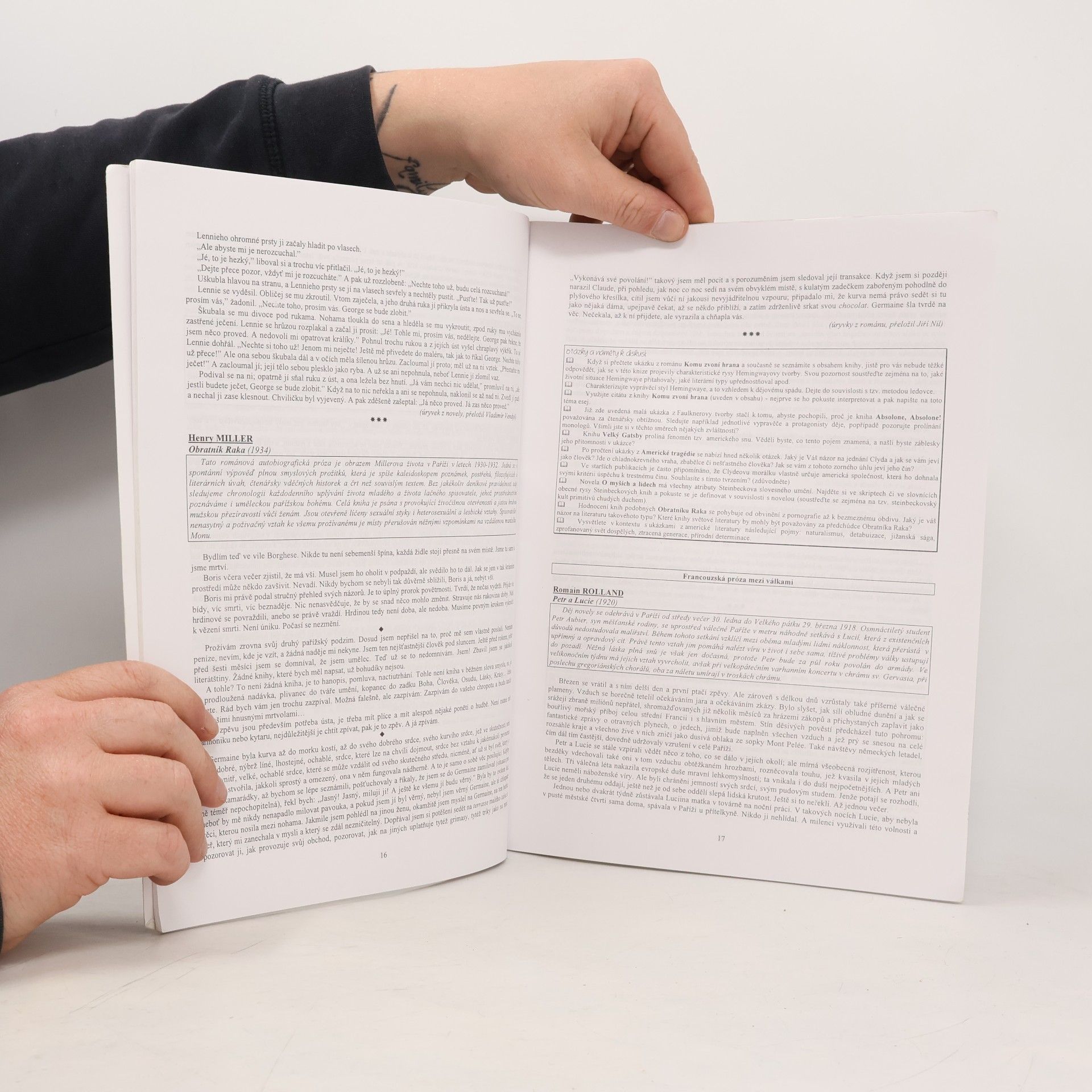 kolektiv Čítanka pro Přehled světové literatury 20. století