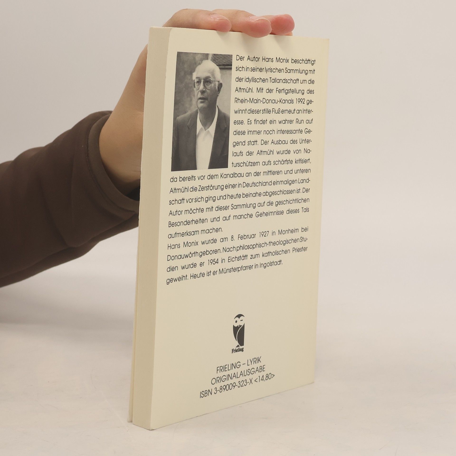 Hans Monix Geheimnisvolle, stille Altmühl. Lyrik