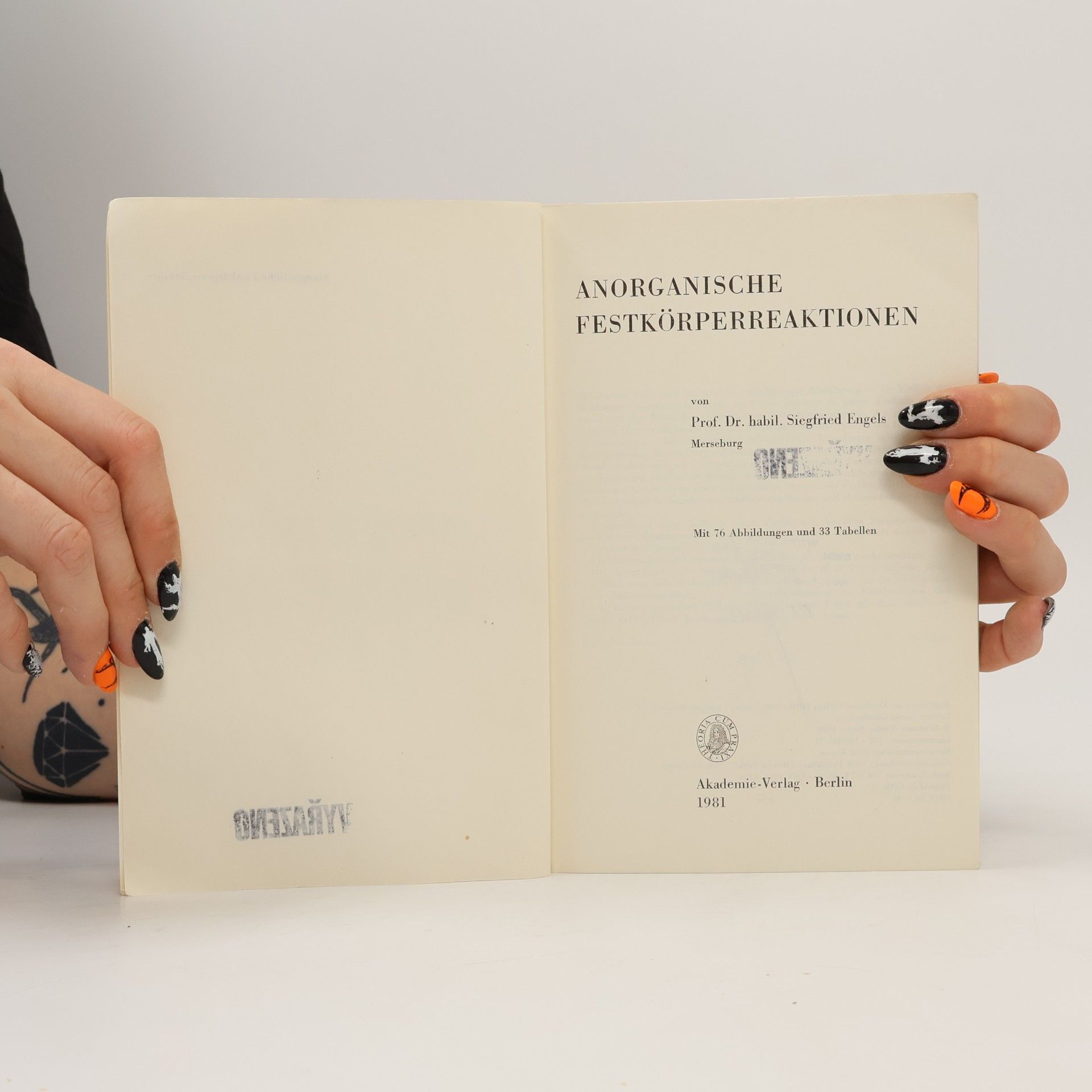 Siegfried Engels Anorganische Festkörperreaktionen