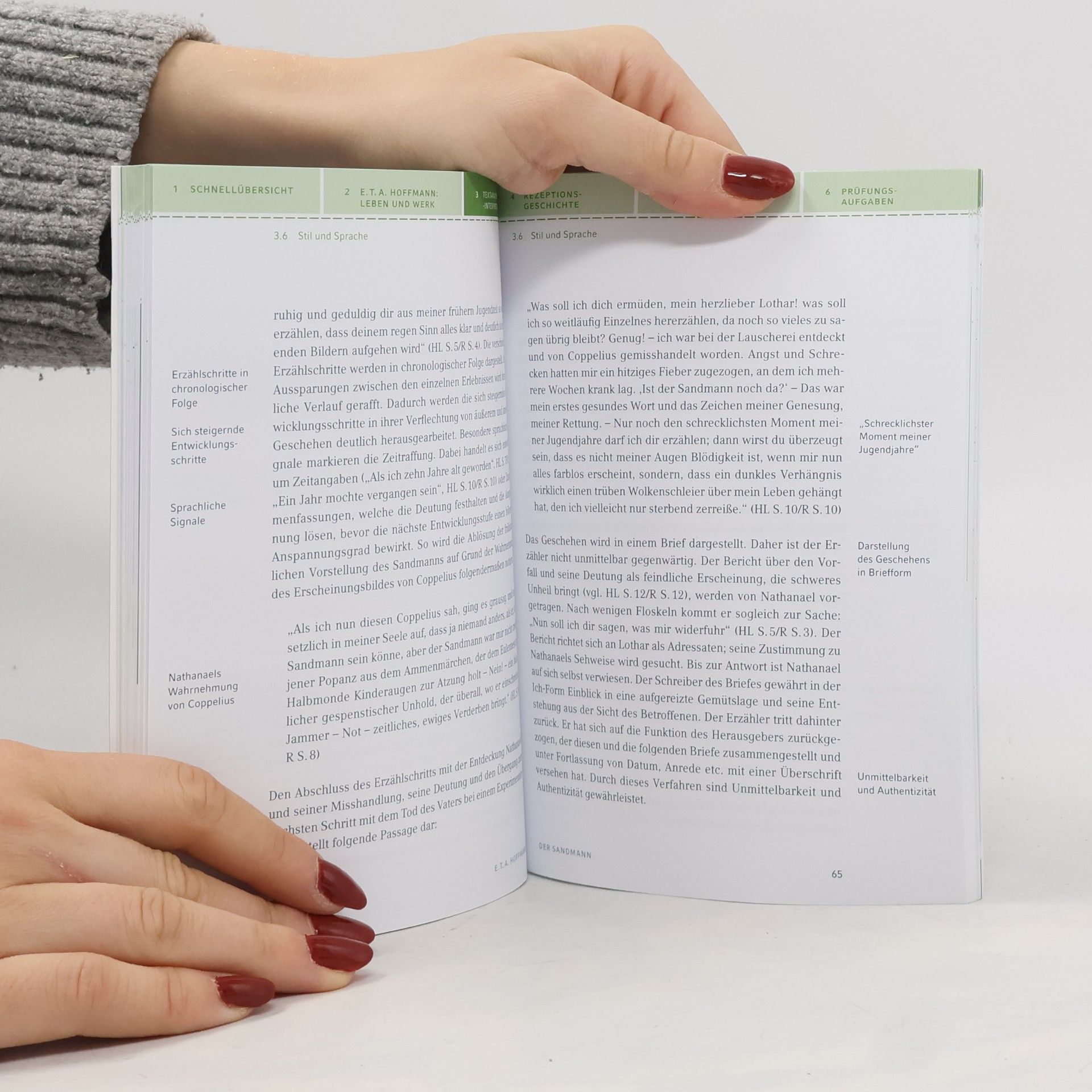Horst Grobe Textanalyse und Interpretation zu E.T.A. Hoffmann, Der Sandmann