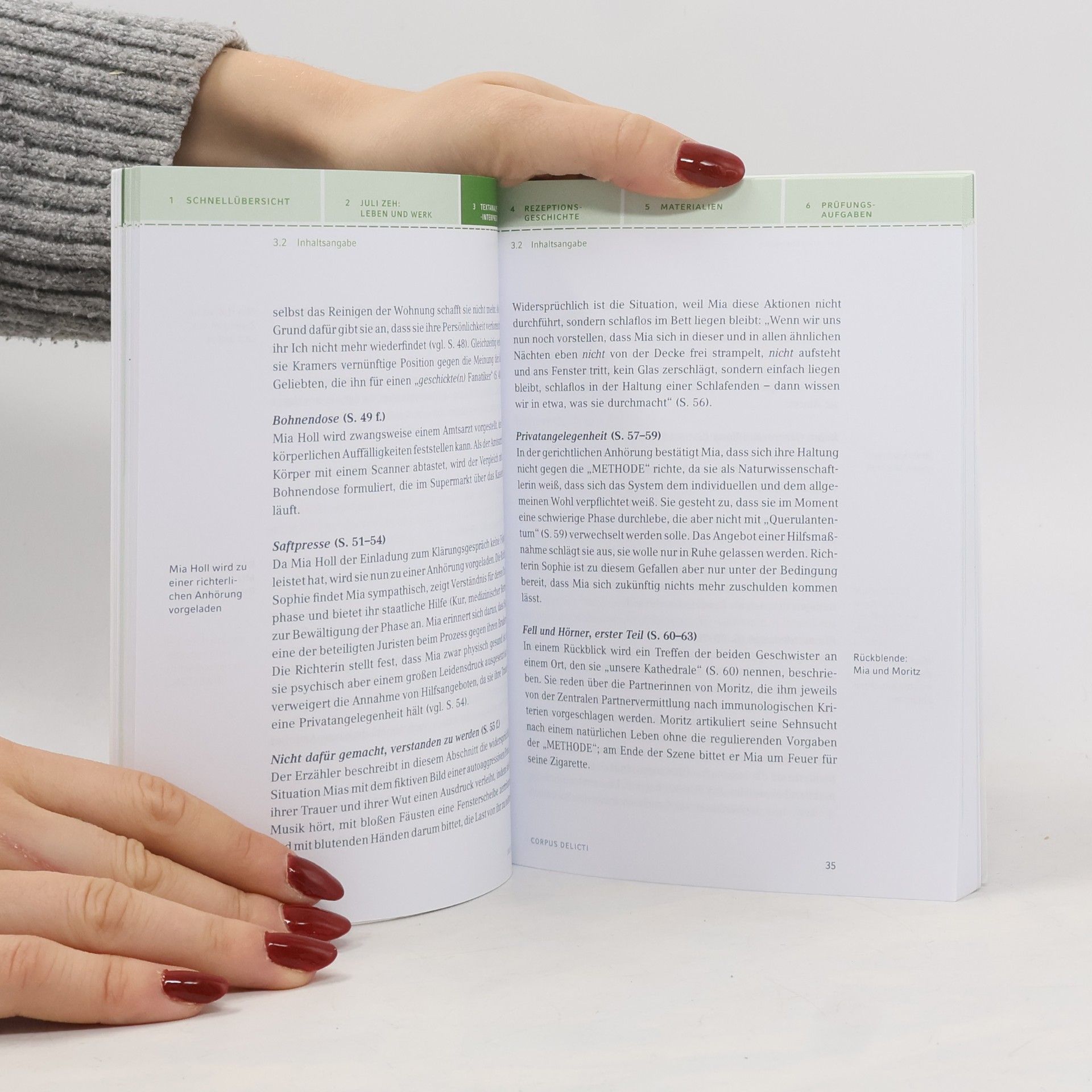 Thomas Möbius Textanalyse und Interpretation zu Juli Zeh, Corpus delicti, ein Prozess