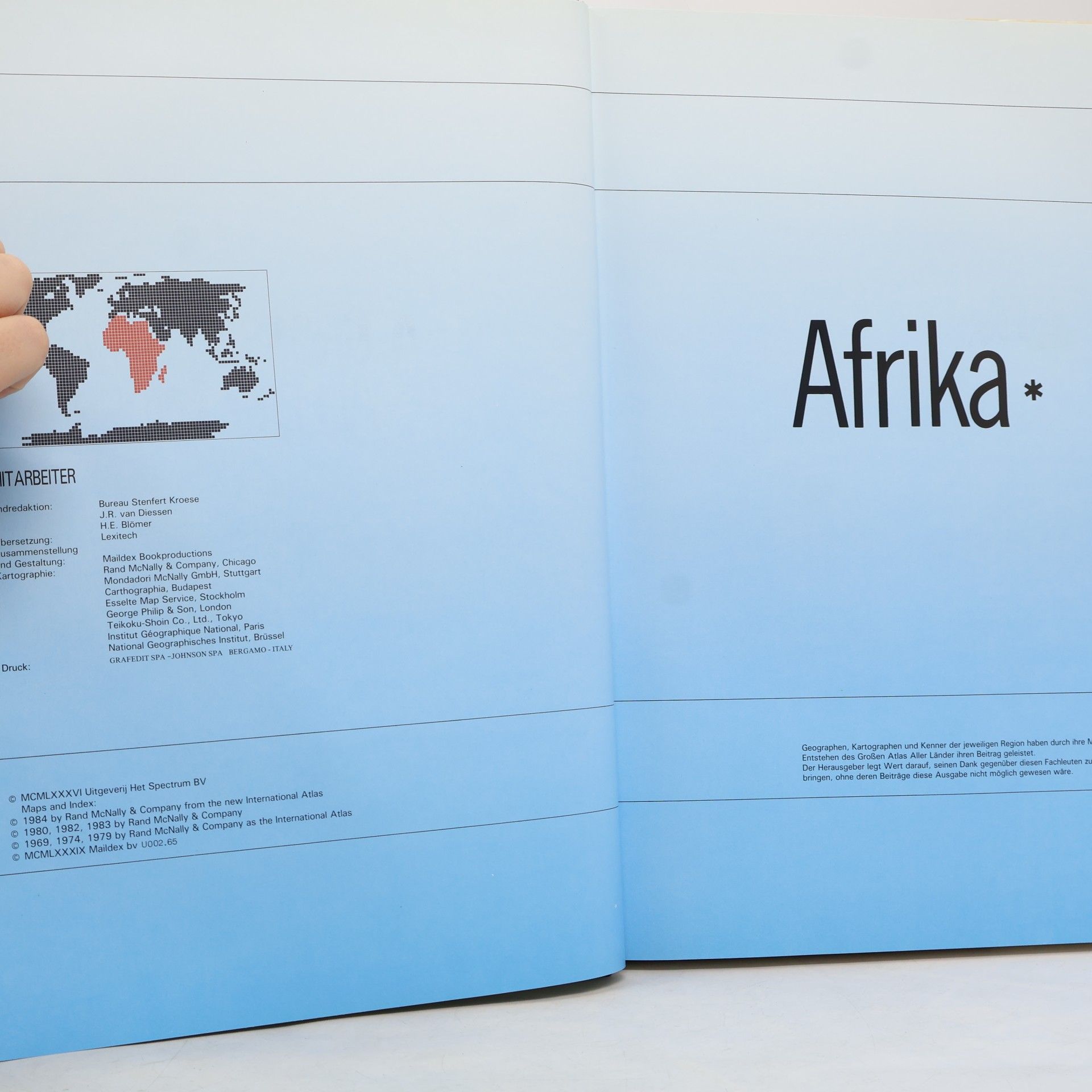 Stenfert Kroese Grosser Atlas aller Länder. Afrika I.