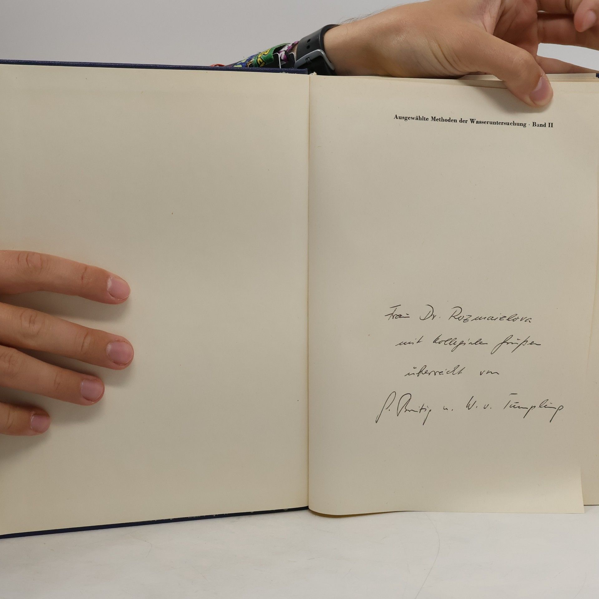Gottfried Breitig Ausgewählte Methoden der Wasseruntersuchung II.