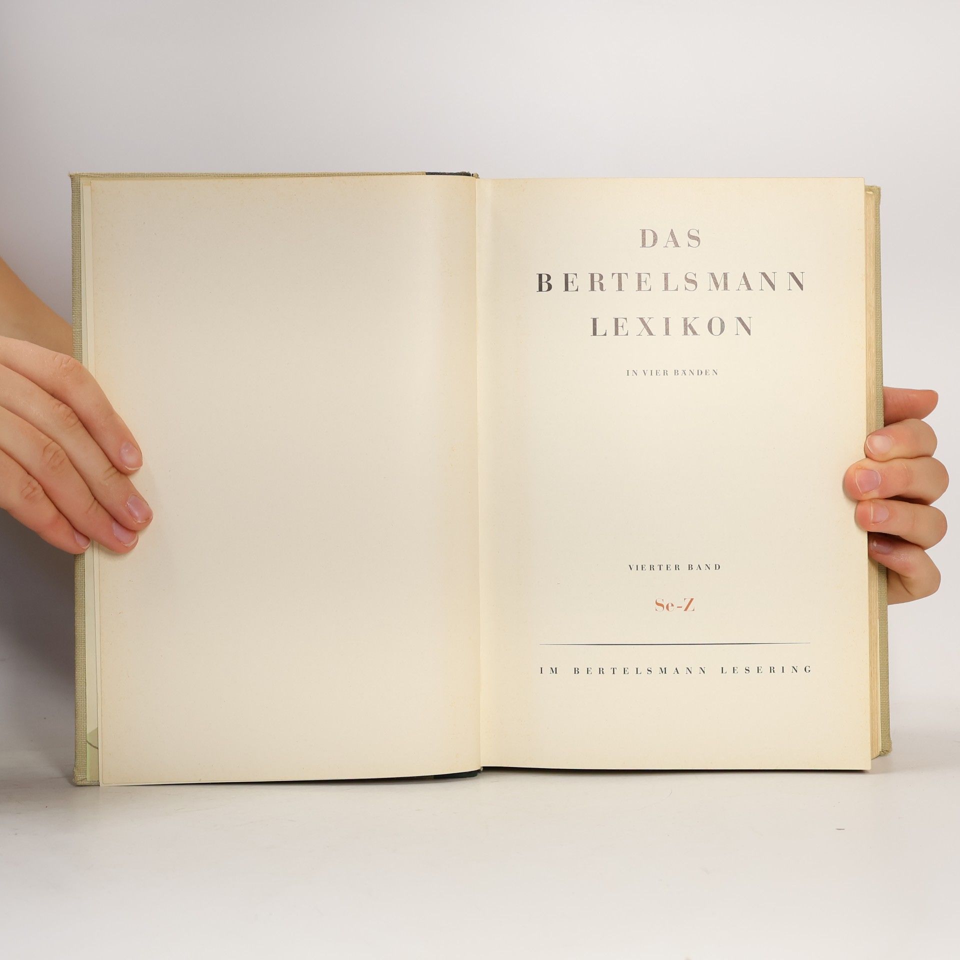 Autorenkollektiv Das Bertelsmann Lexikon 4. Se-Z