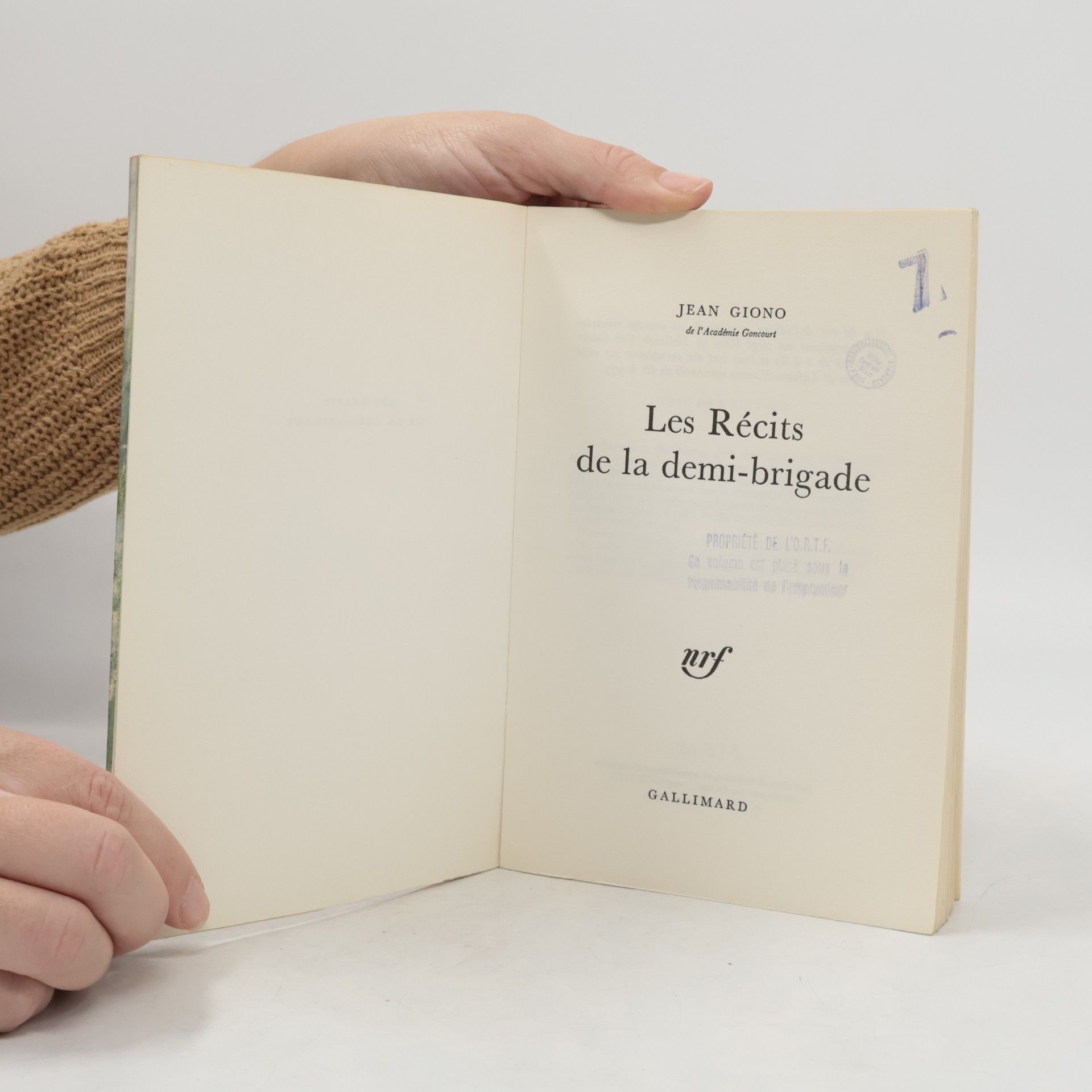 Jean Giono Les récits de la demi-brigade