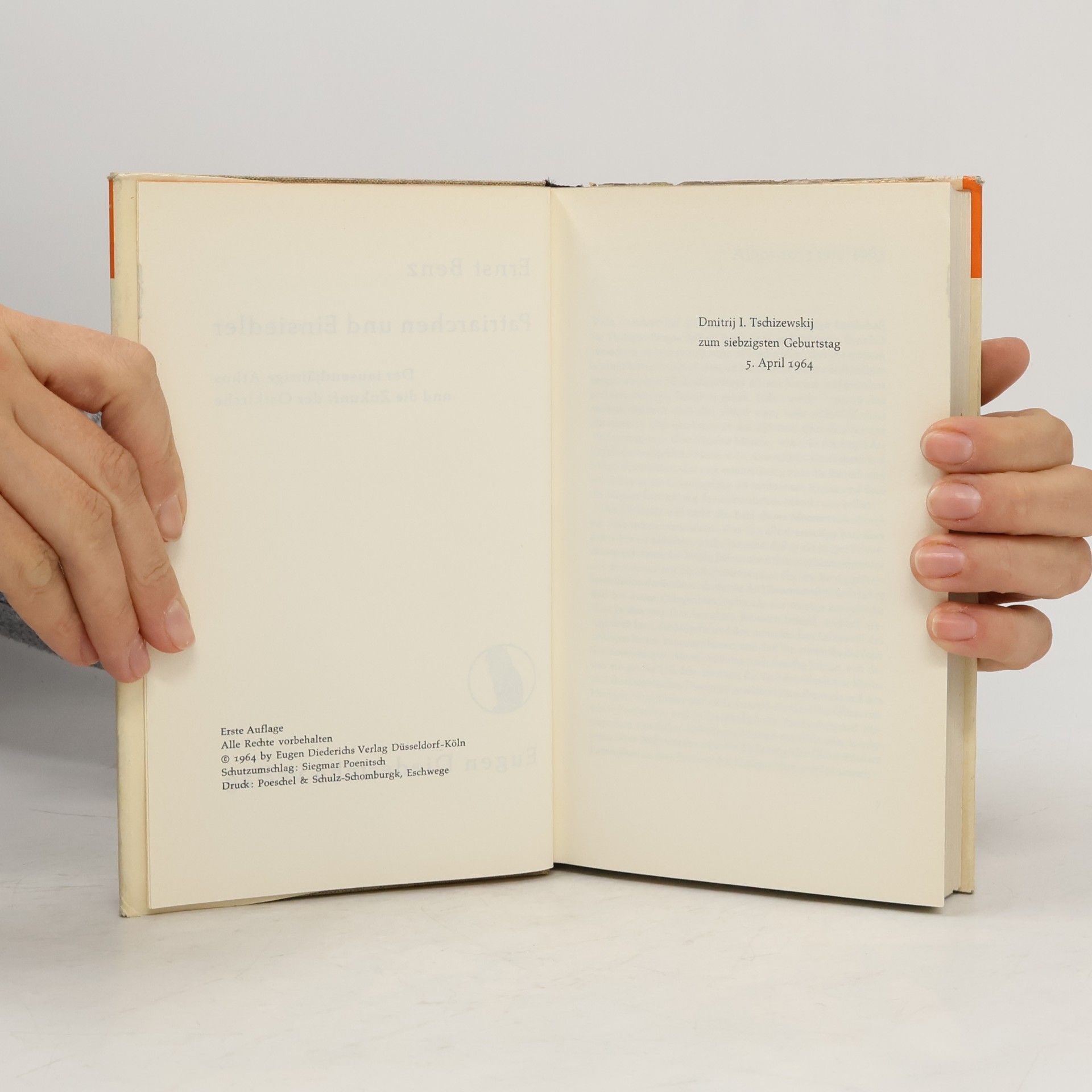 Ernst Benz Patriarchen und Einsiedler