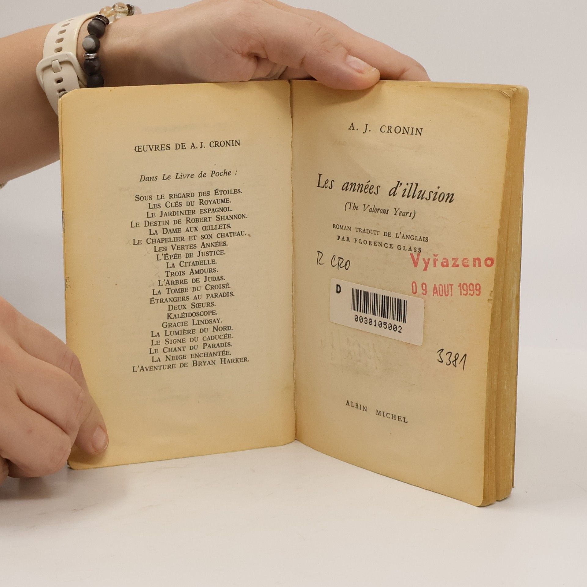 Archibald Joseph Cronin Les Années d'illusion