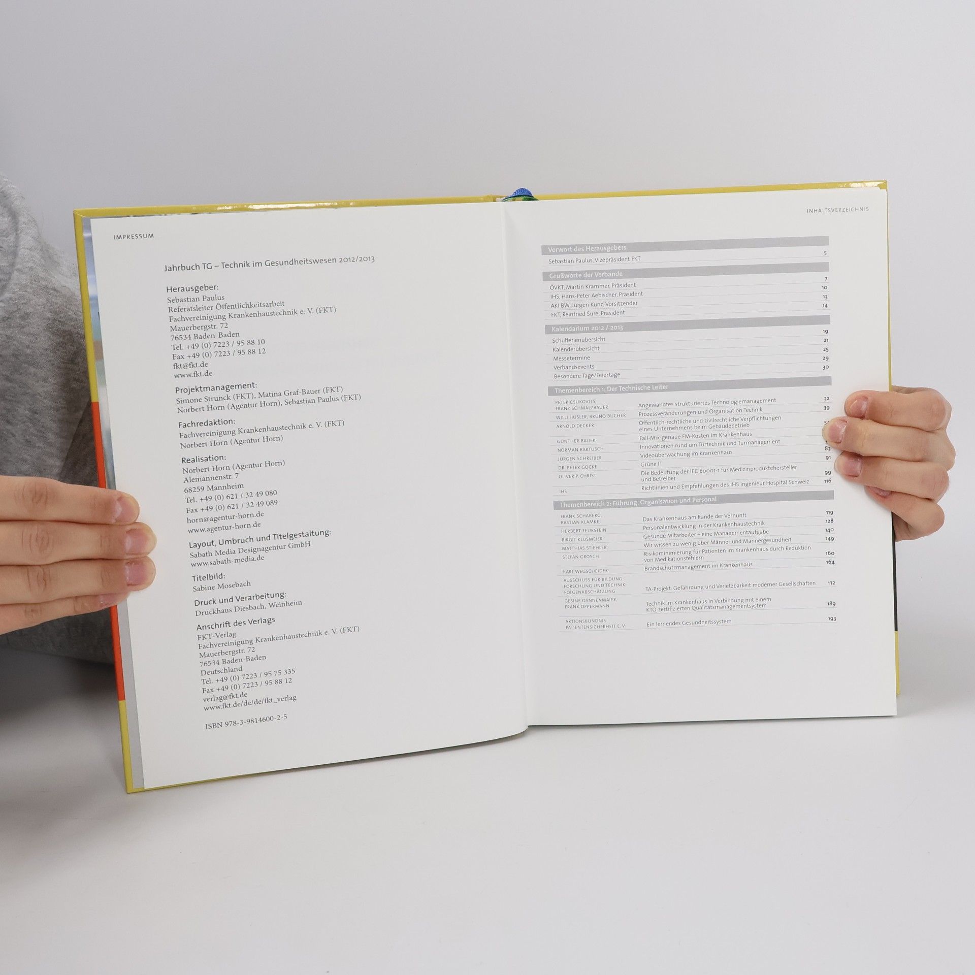 Jahrbuch TG - 2012/2013: Technik im Gesundheitswesen
