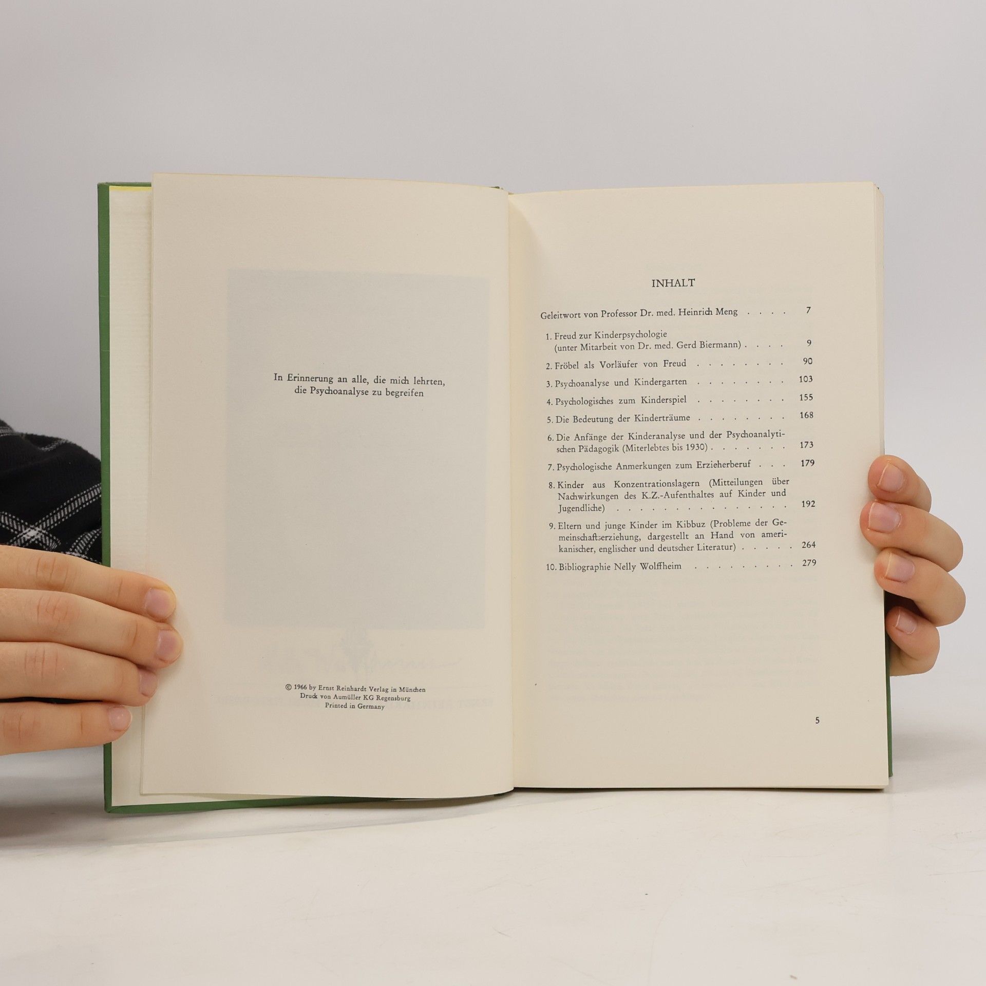 Nelly Wolffheim Psychoanalyse und Kindergarten und andere Arbeiten zur Kinderpsychologie.