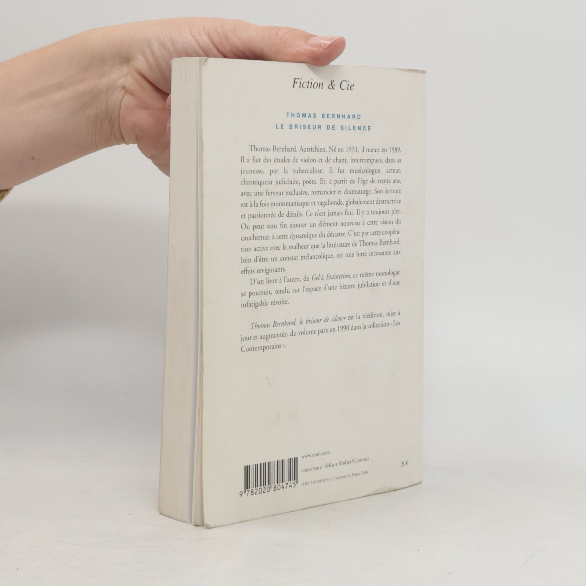 Chantal Thomas Fiction & Cie: Thomas Bernhard, le briseur de silence
