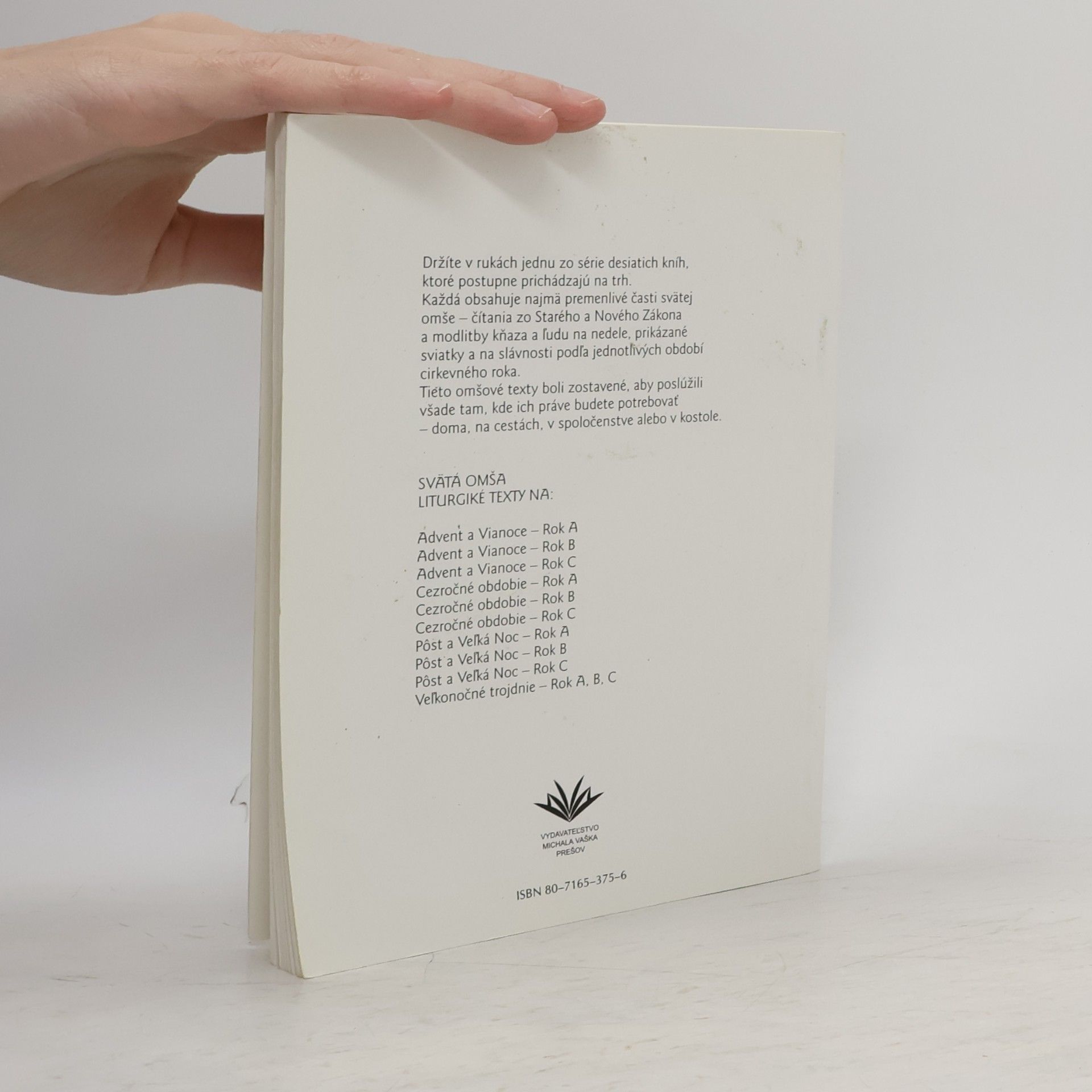 Various authors Svätá Omša. Liturgické texty na advent a vianoce