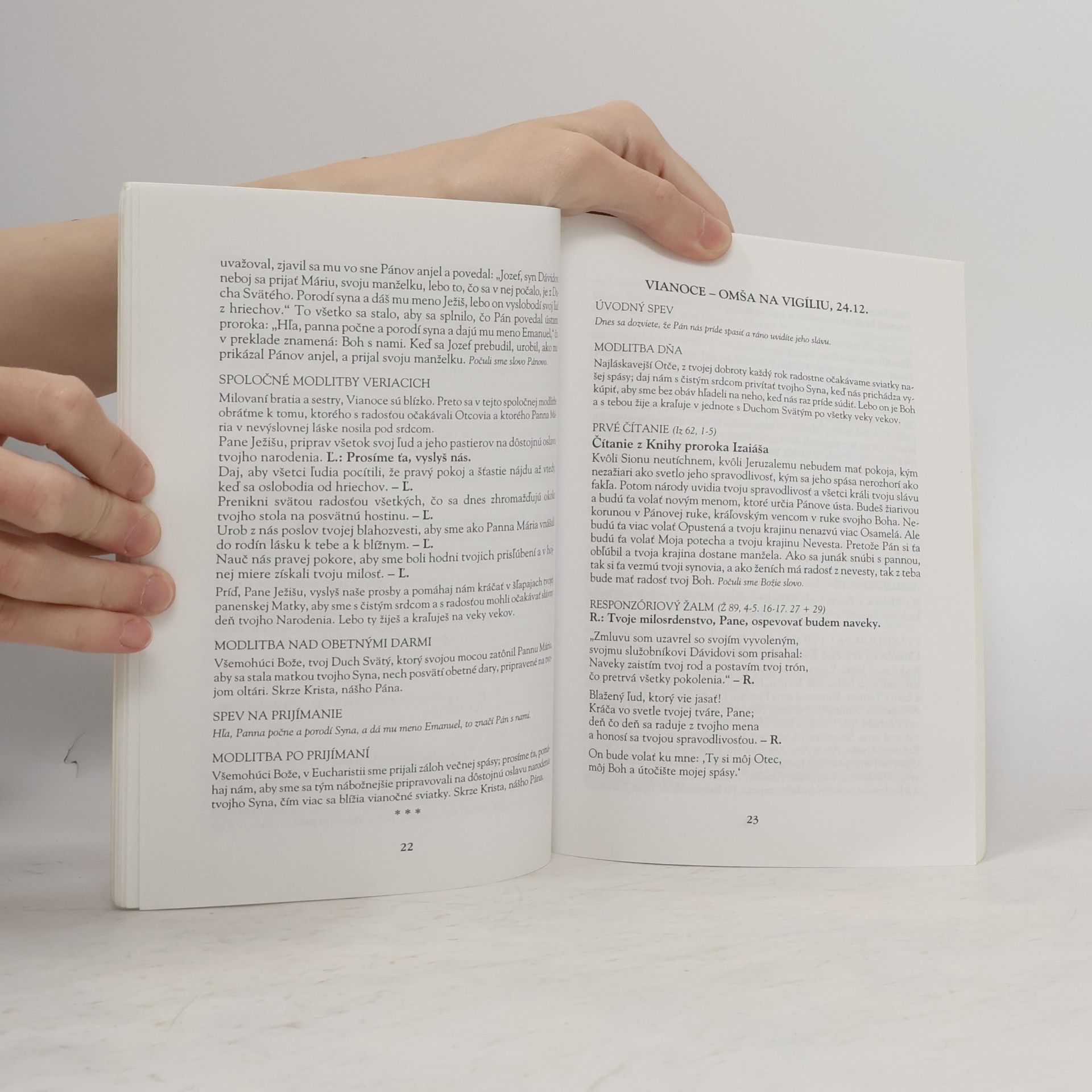 Various authors Svätá Omša. Liturgické texty na advent a vianoce
