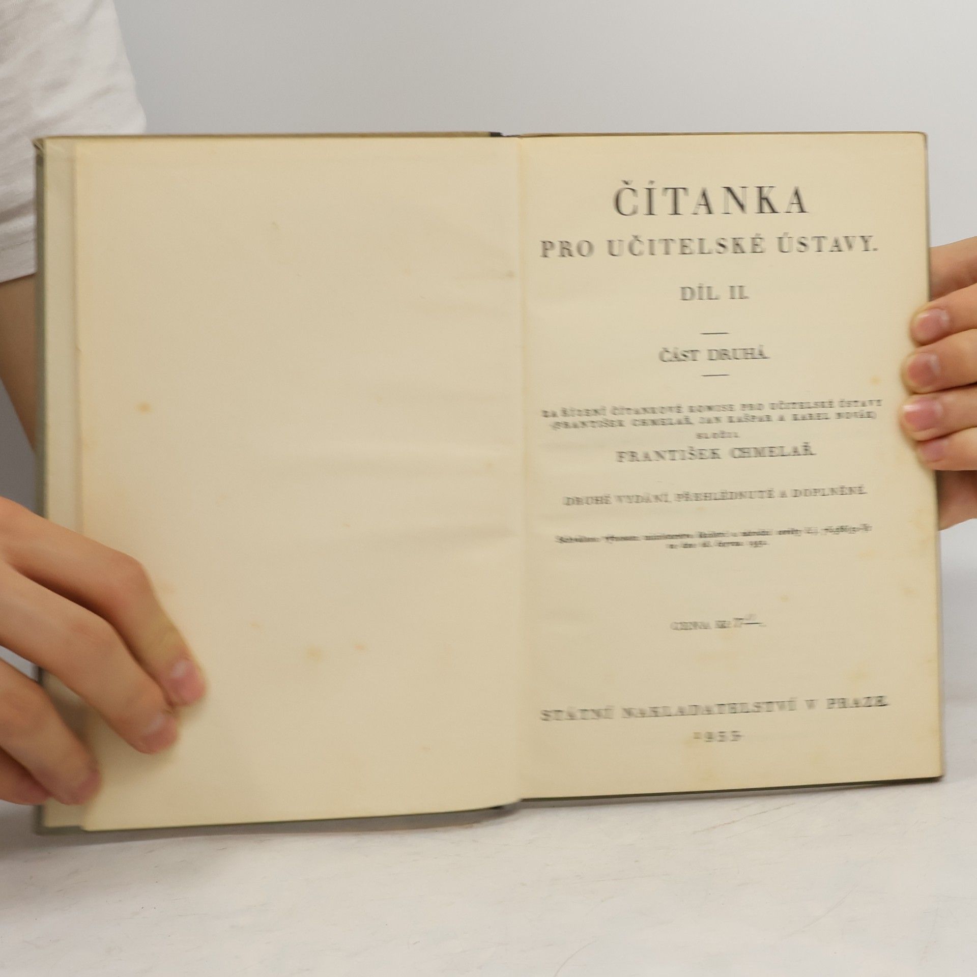 František Chmelař Čítanka pro ústavy učitelské II.