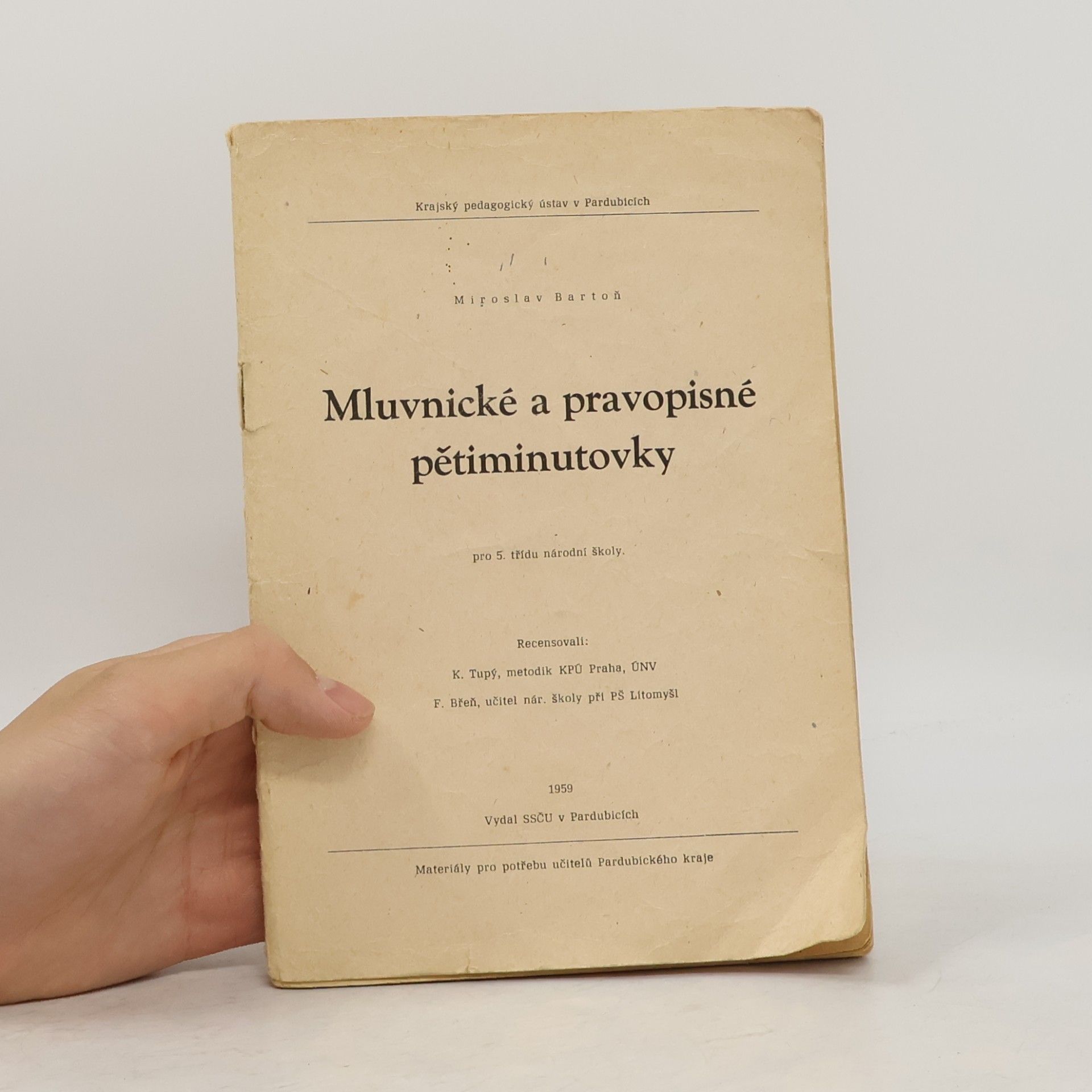 Miroslav Bartoš Mluvnické a pravopisné pětiminutovky