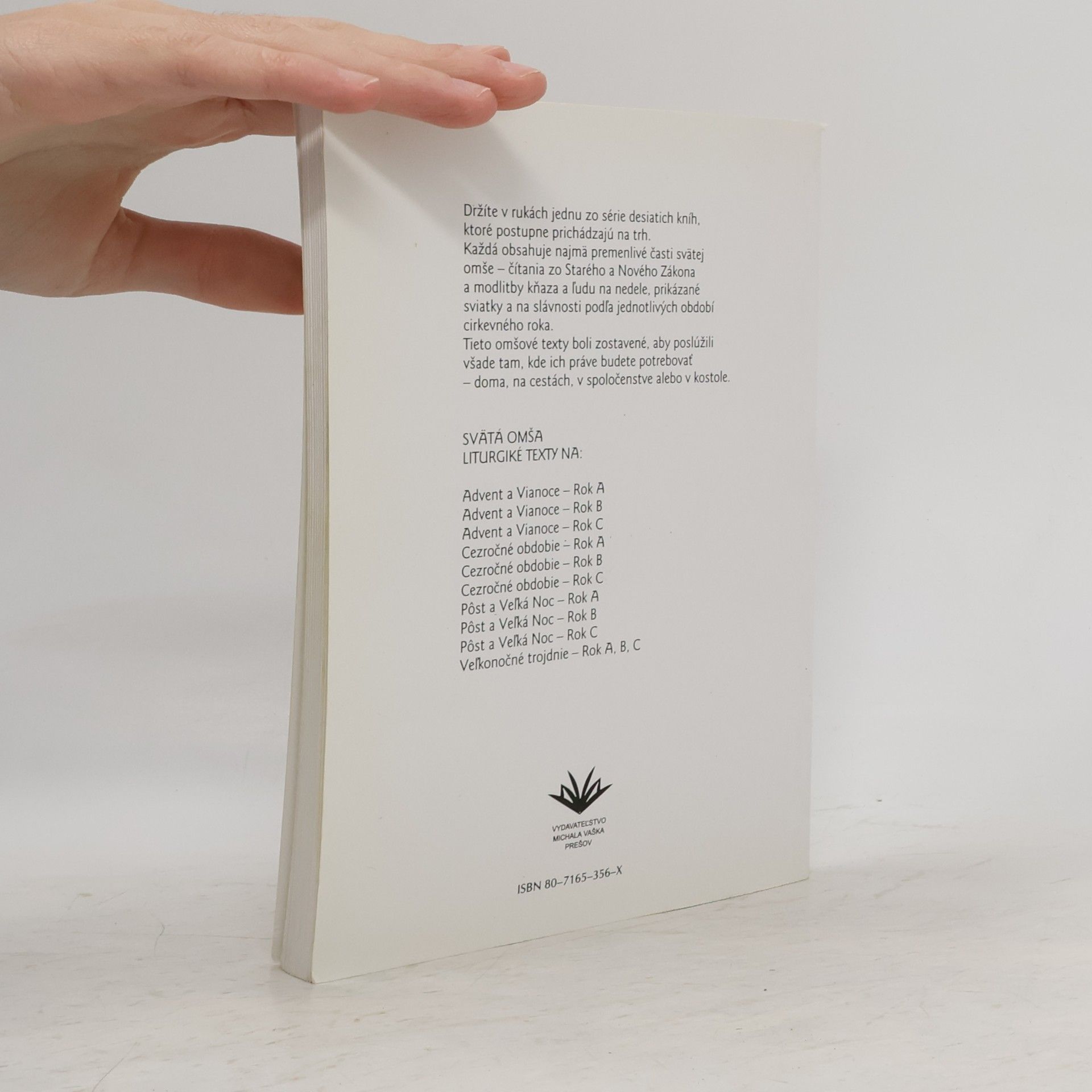 Kolektív autorov Sväta omšsa. Liturgické texty. Na post a velkú noc. Rok B