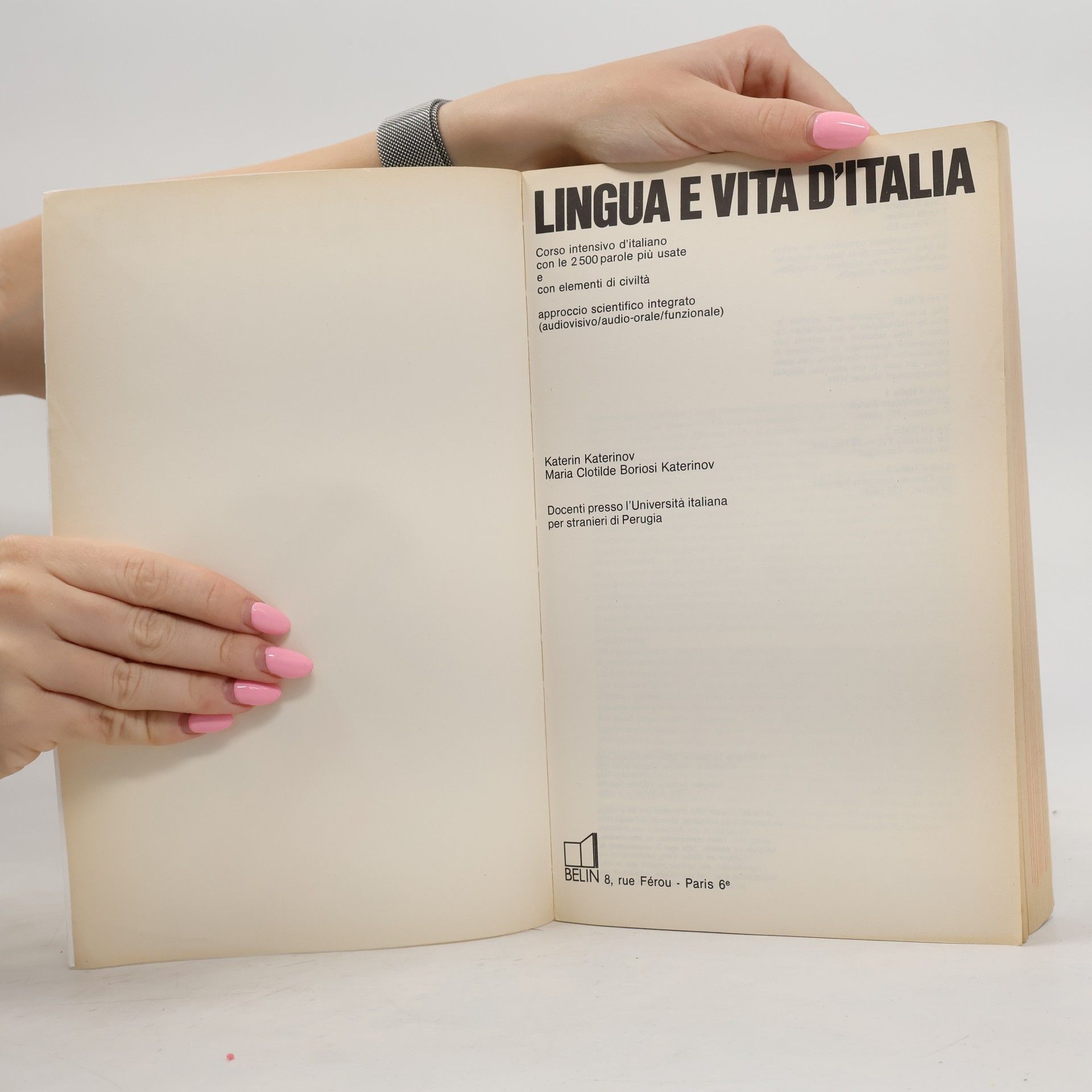 Katerin Katerinov Lingua e vita d'Italia