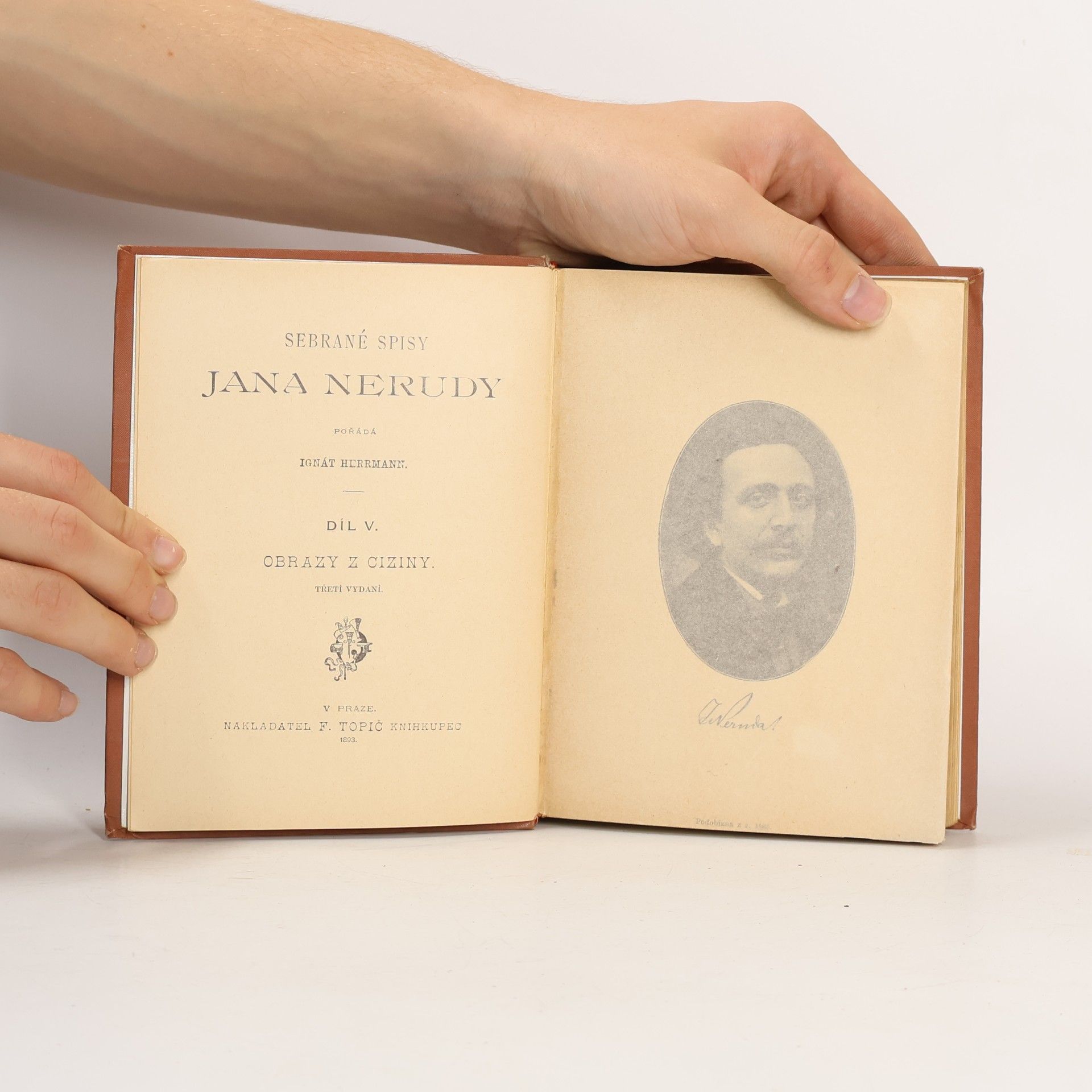 Jan Neruda Sebrané spisy Jana Nerudy V. Obrazy z ciziny