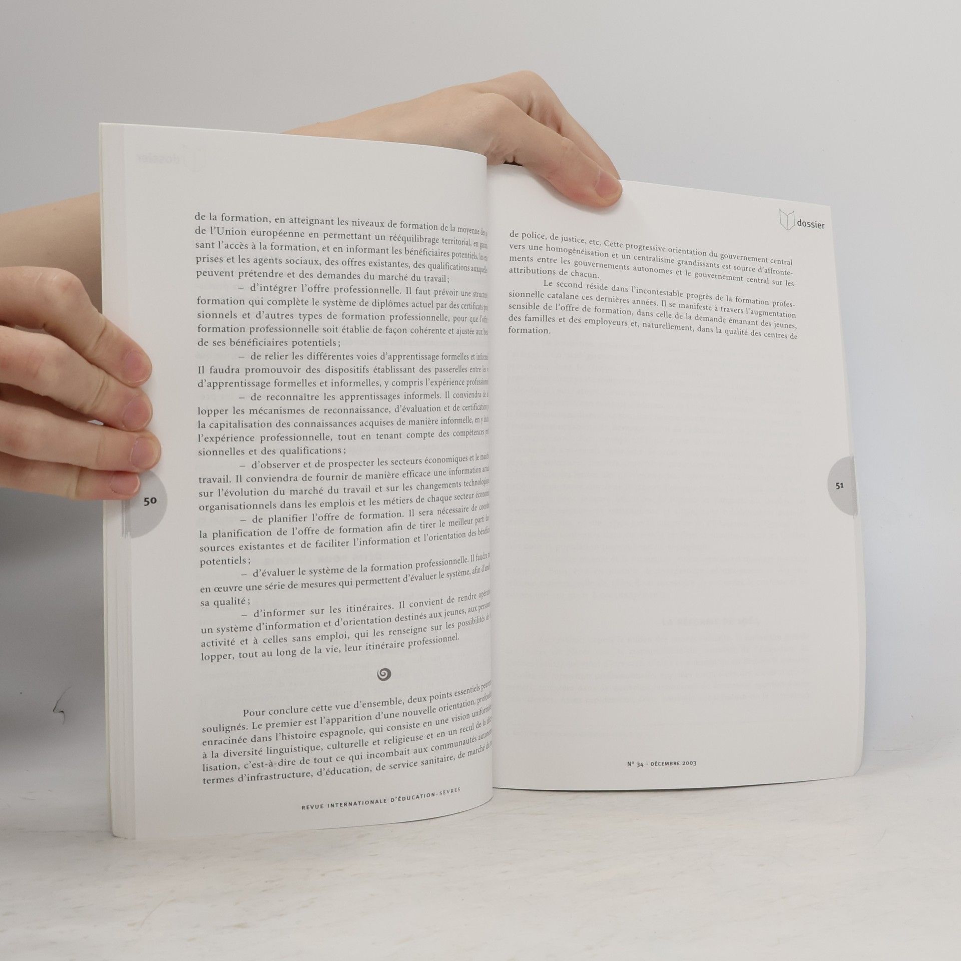 Autorenkollektiv Revue Internationale d'Éducation Sèvres - 34: La formation professionnelle initiale : Une question de société