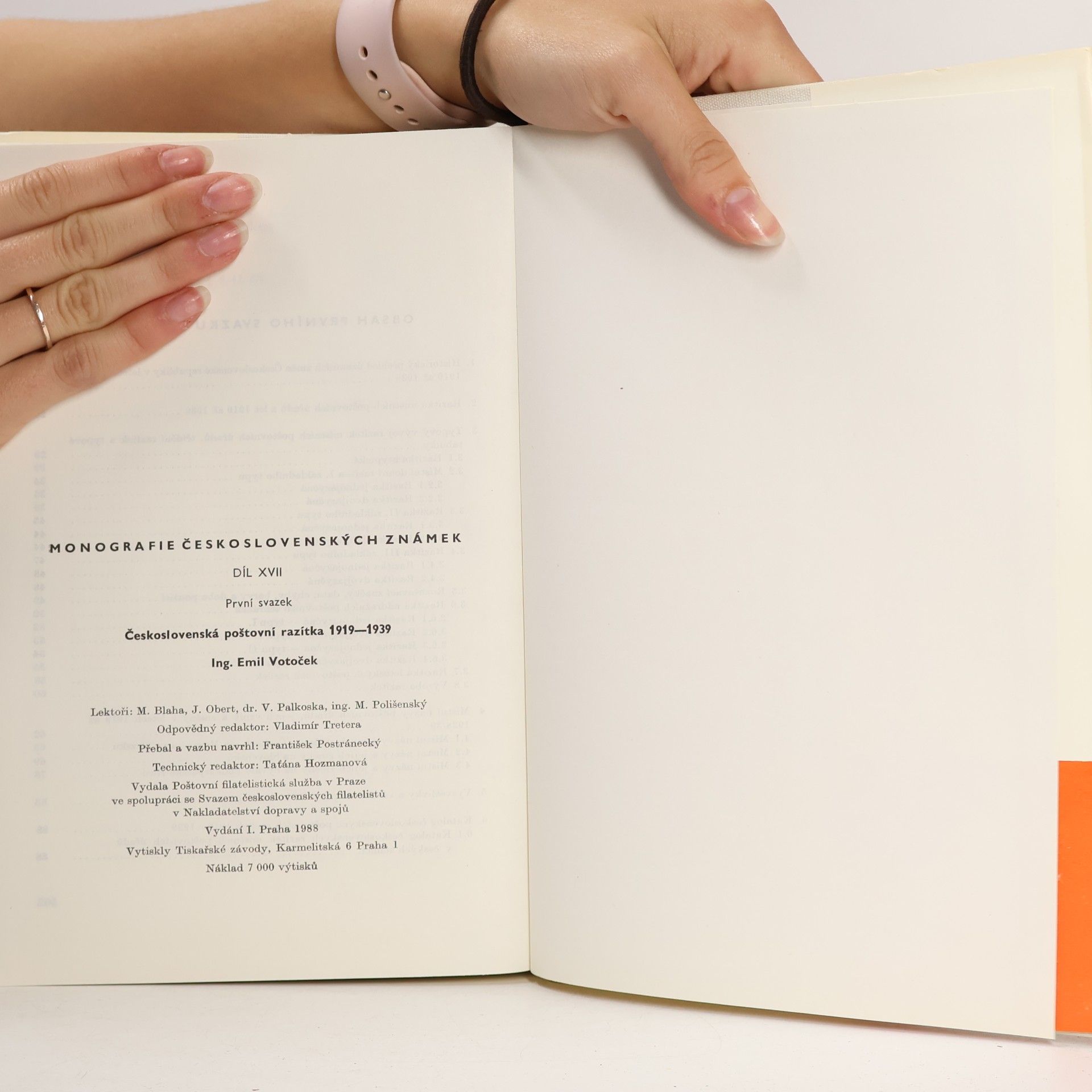 Emil Votoček Monografie československých známek 17. díl, I. svazek
