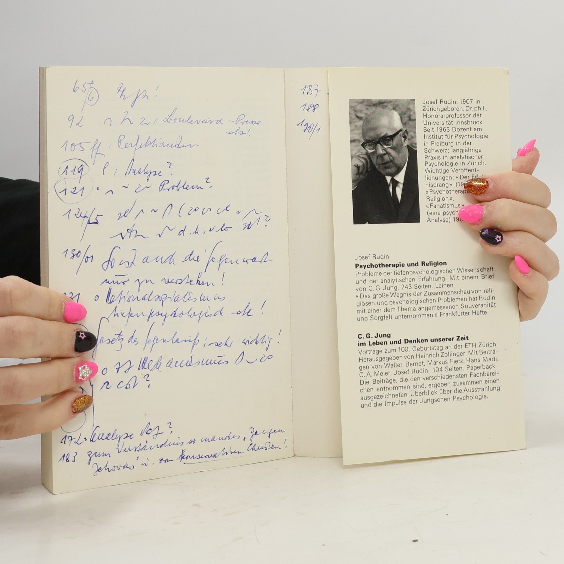 Josef Rudin Fanatismus