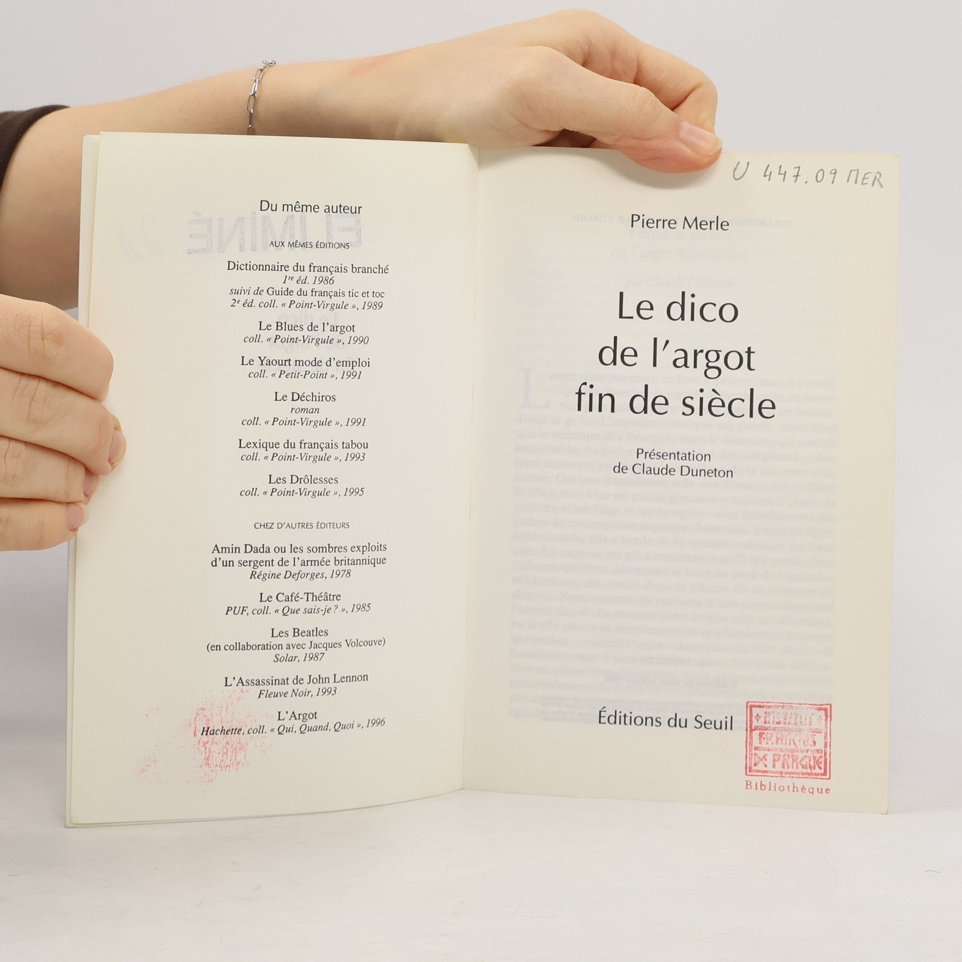 Pierre Merle Le dico