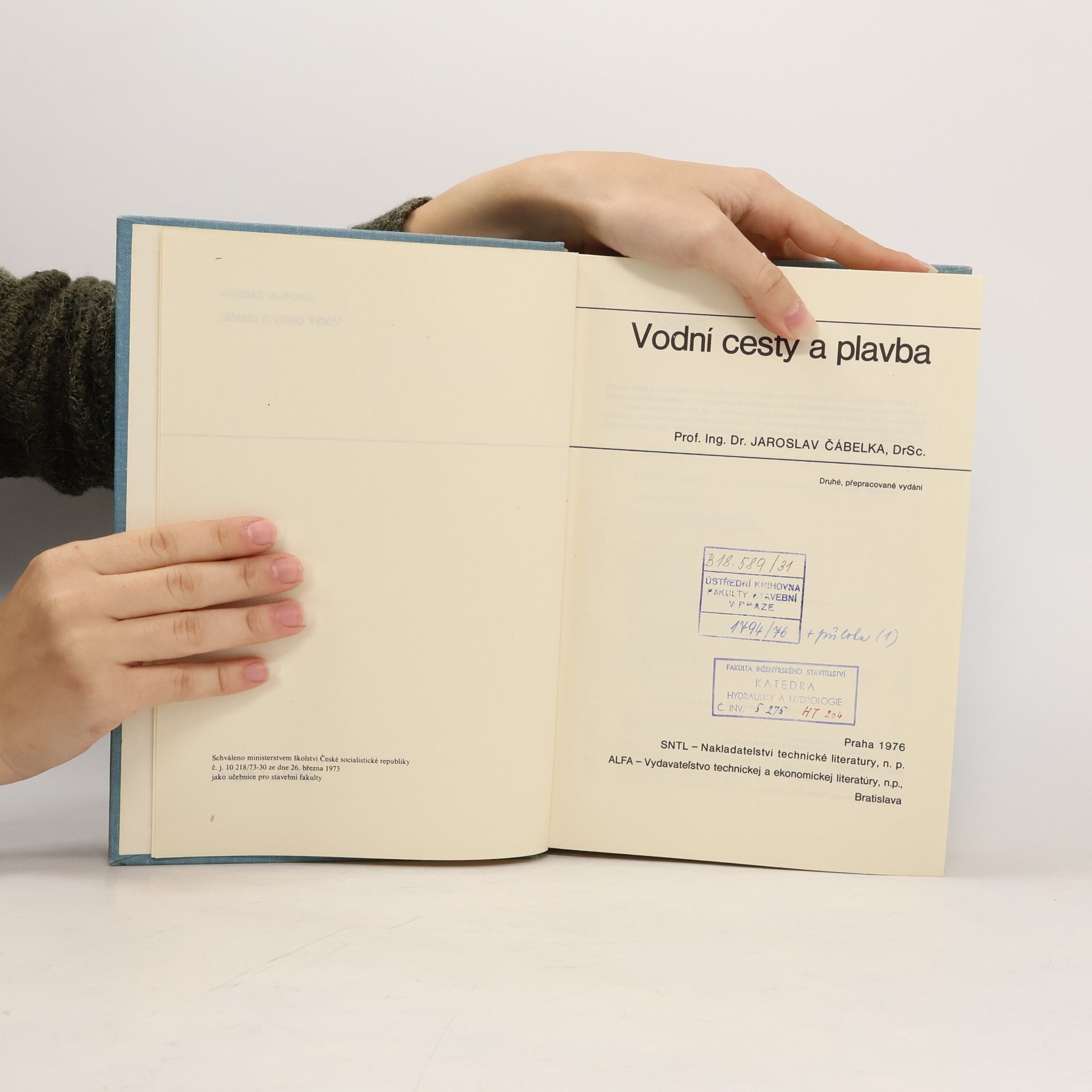 Jaroslav Čabelka Vodní cesty a plavba