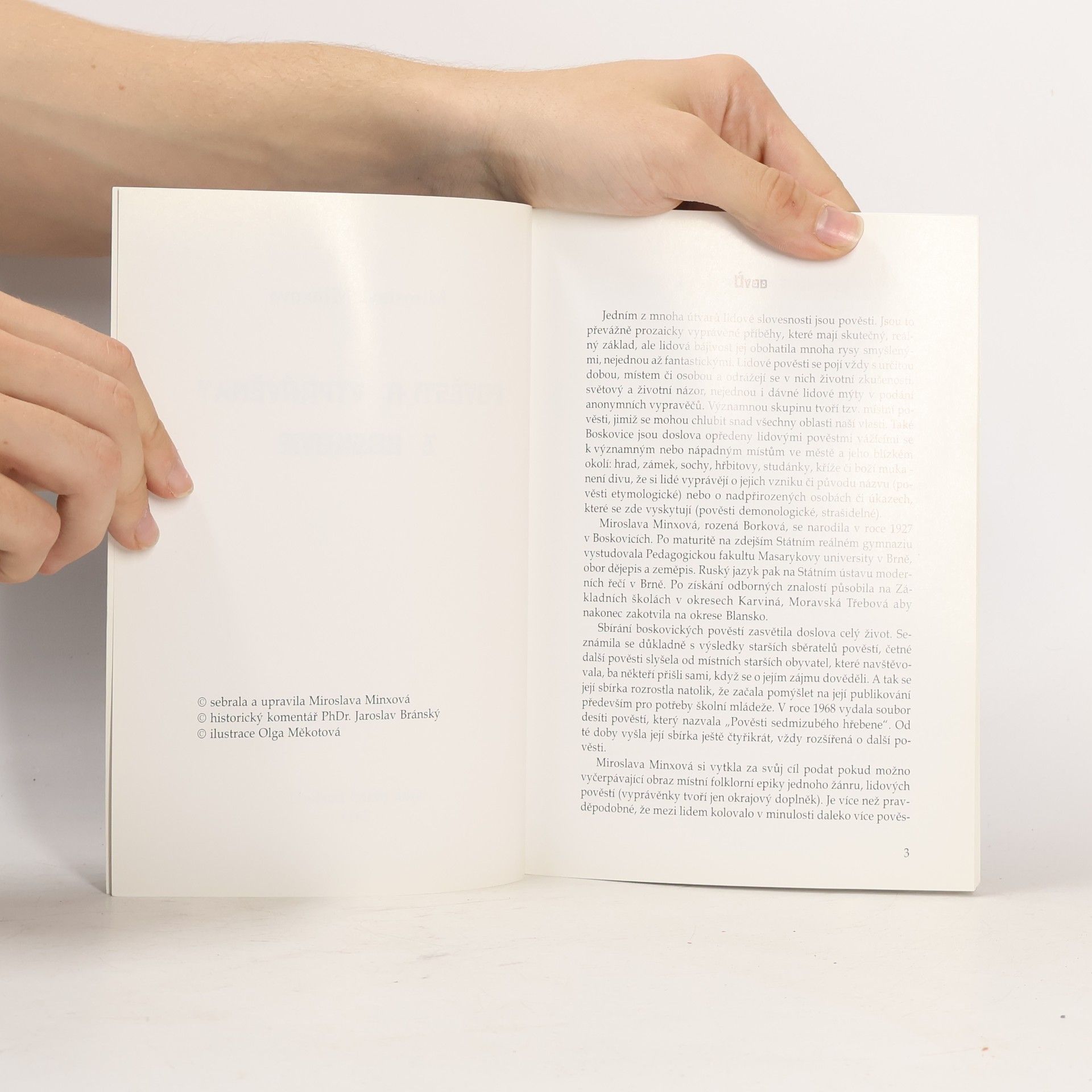 Miroslava Minxová Pověsti a vyprávěnky z Boskovic