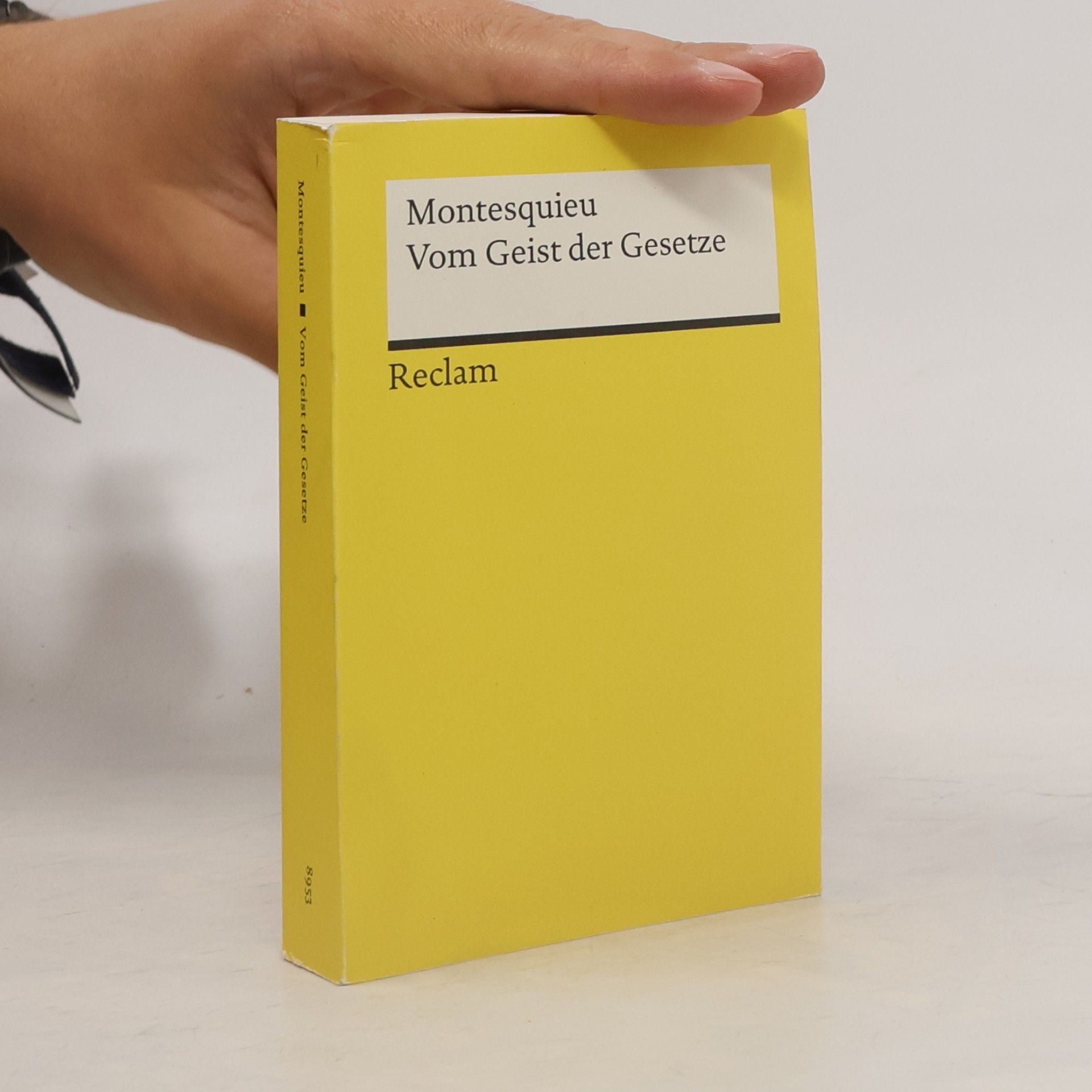 Montesquieu Vom Geist der Gesetze