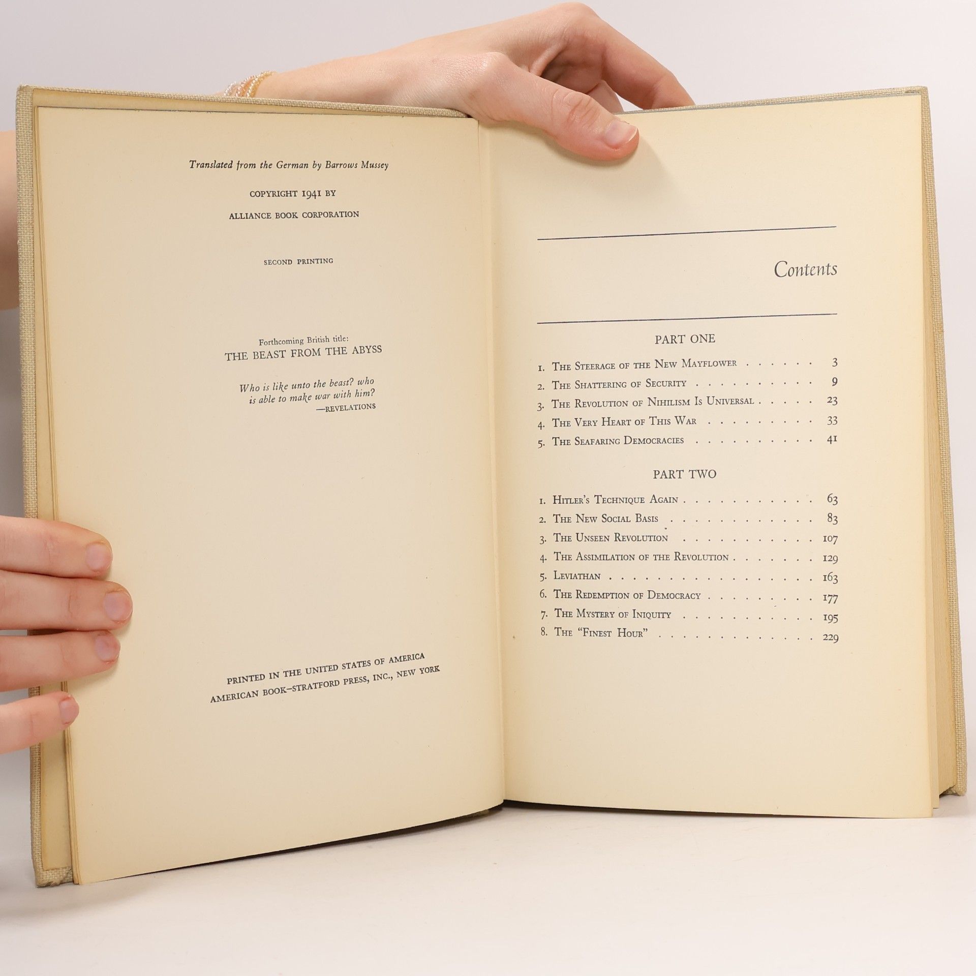 Hermann Rauschning The Redemption of Democracy