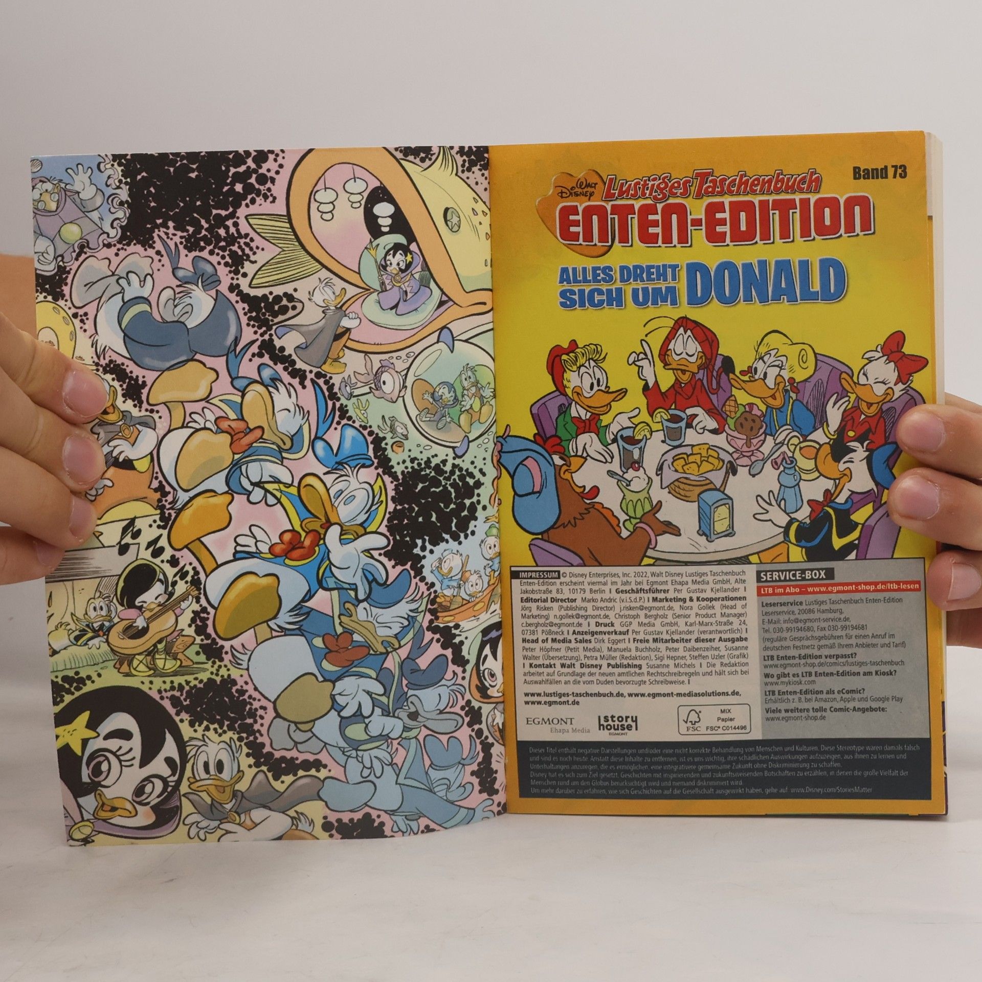 Walt Disney Lustiges Taschenbuch Enten-Edition 73. Alles dreht sich um Donald