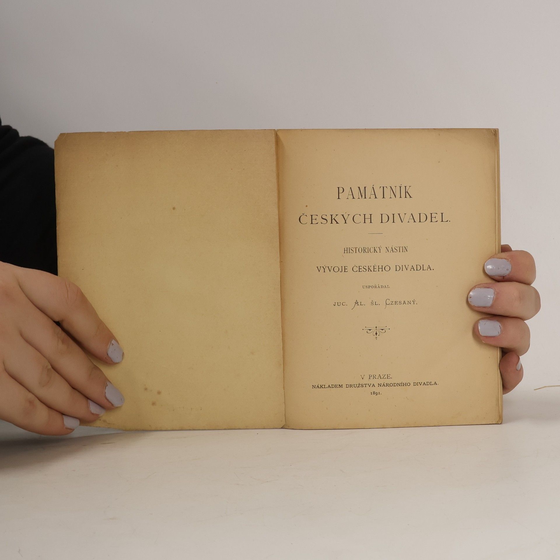 Juc. Al. Šl. Czesaný. Památník českých divadel