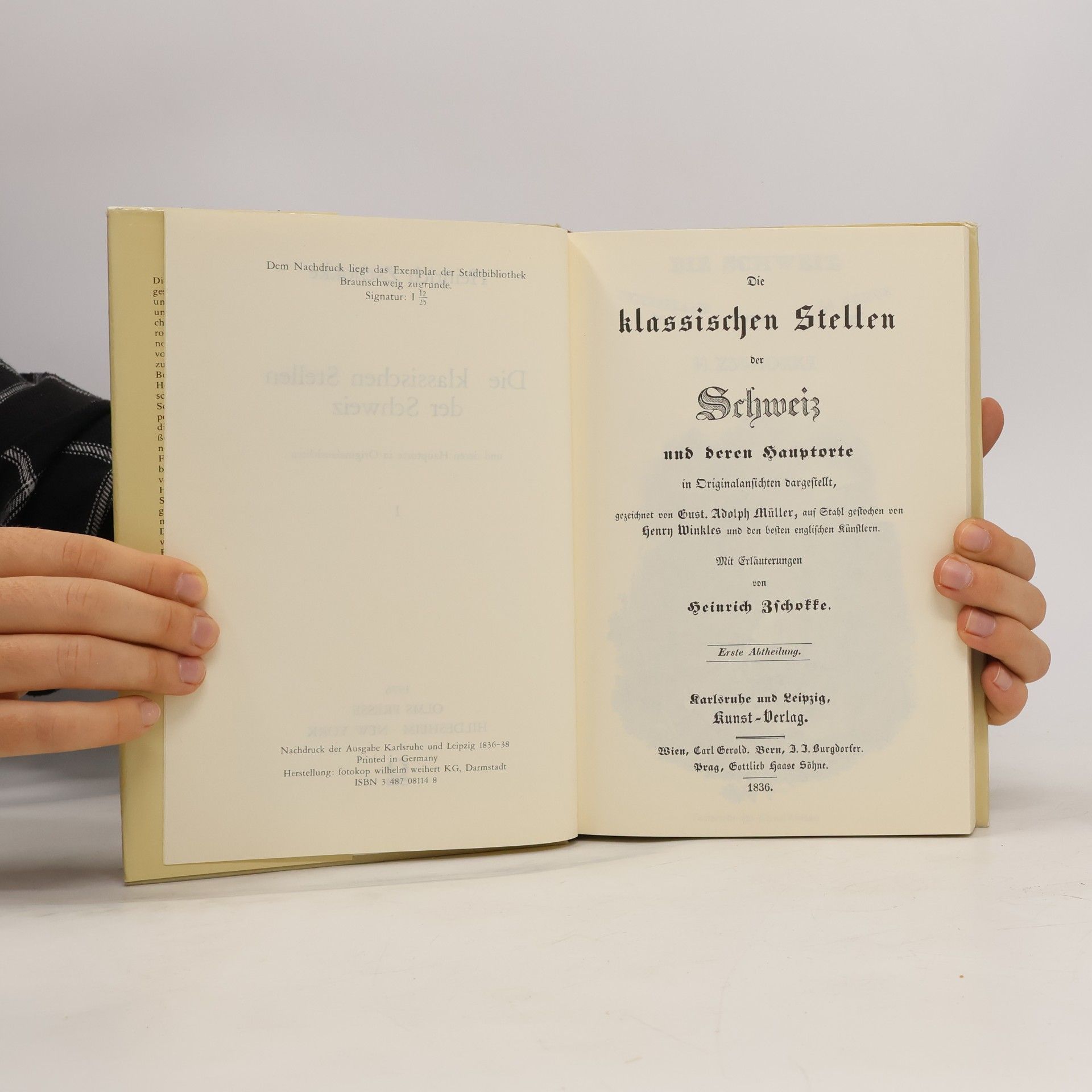 Heinrich Zschokke Wanderungen durch die Schweiz