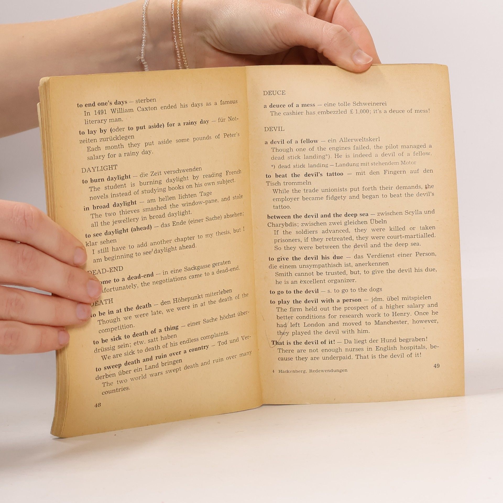Hackenberg Englische Idiomatische Redewendungen