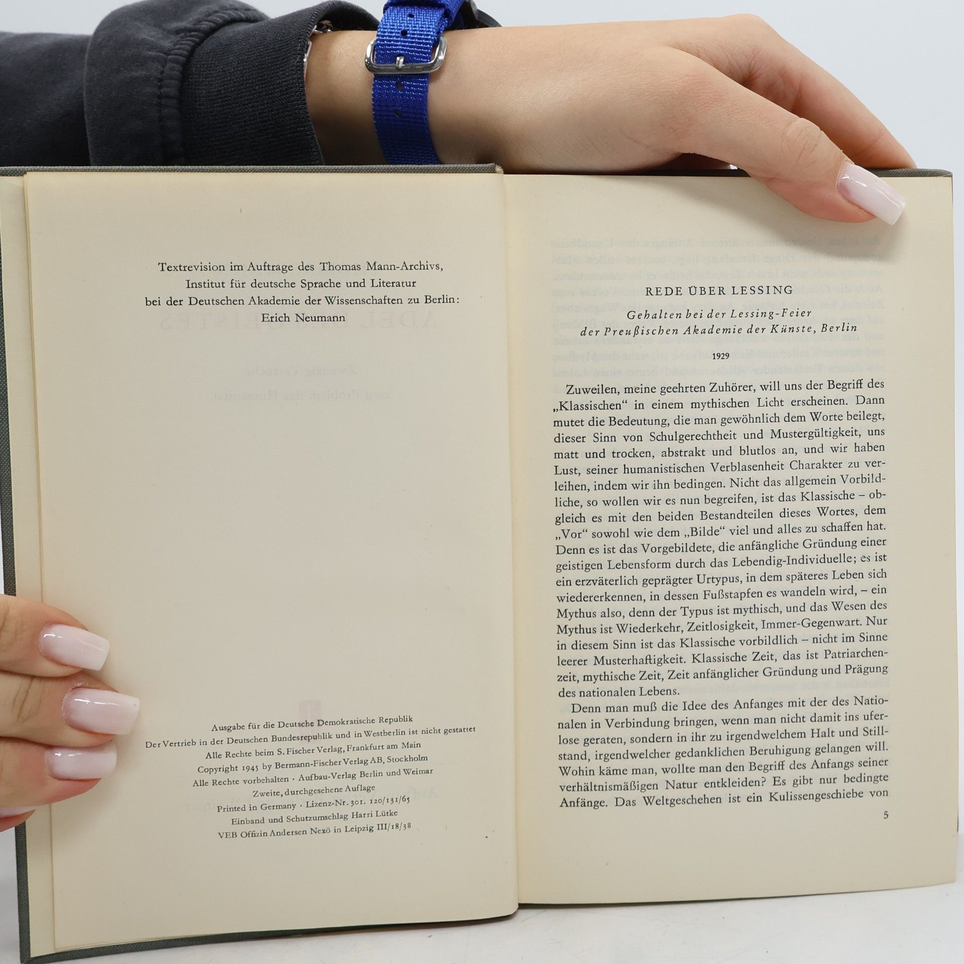 Thomas Mann Adel des Geistes