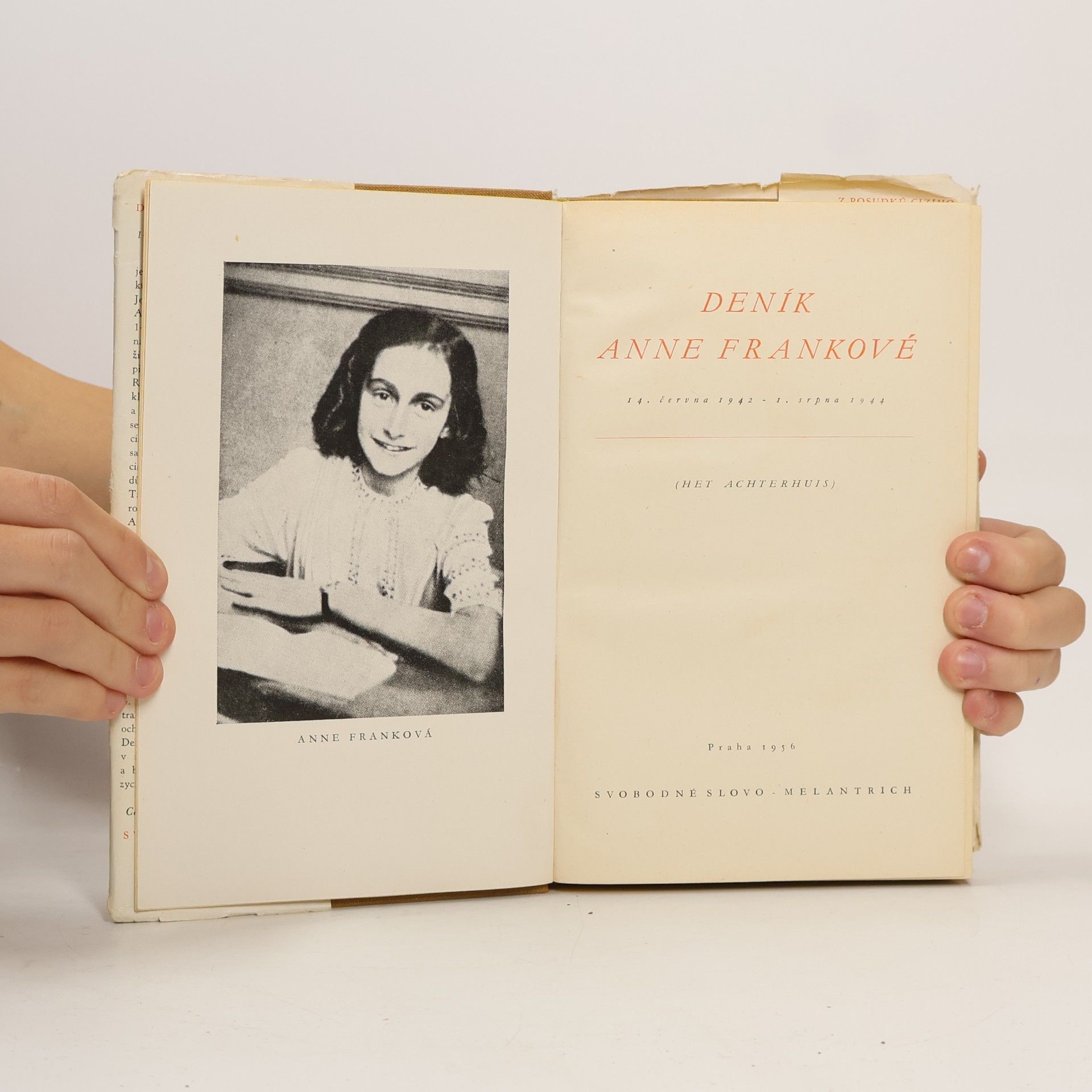 Anne Frank Deník Anne Frankové