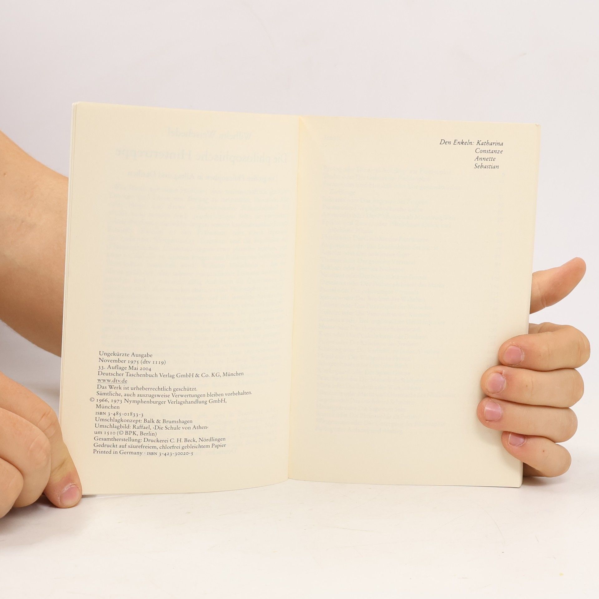 Wilhelm Weischedel Die philosophische Hintertreppe