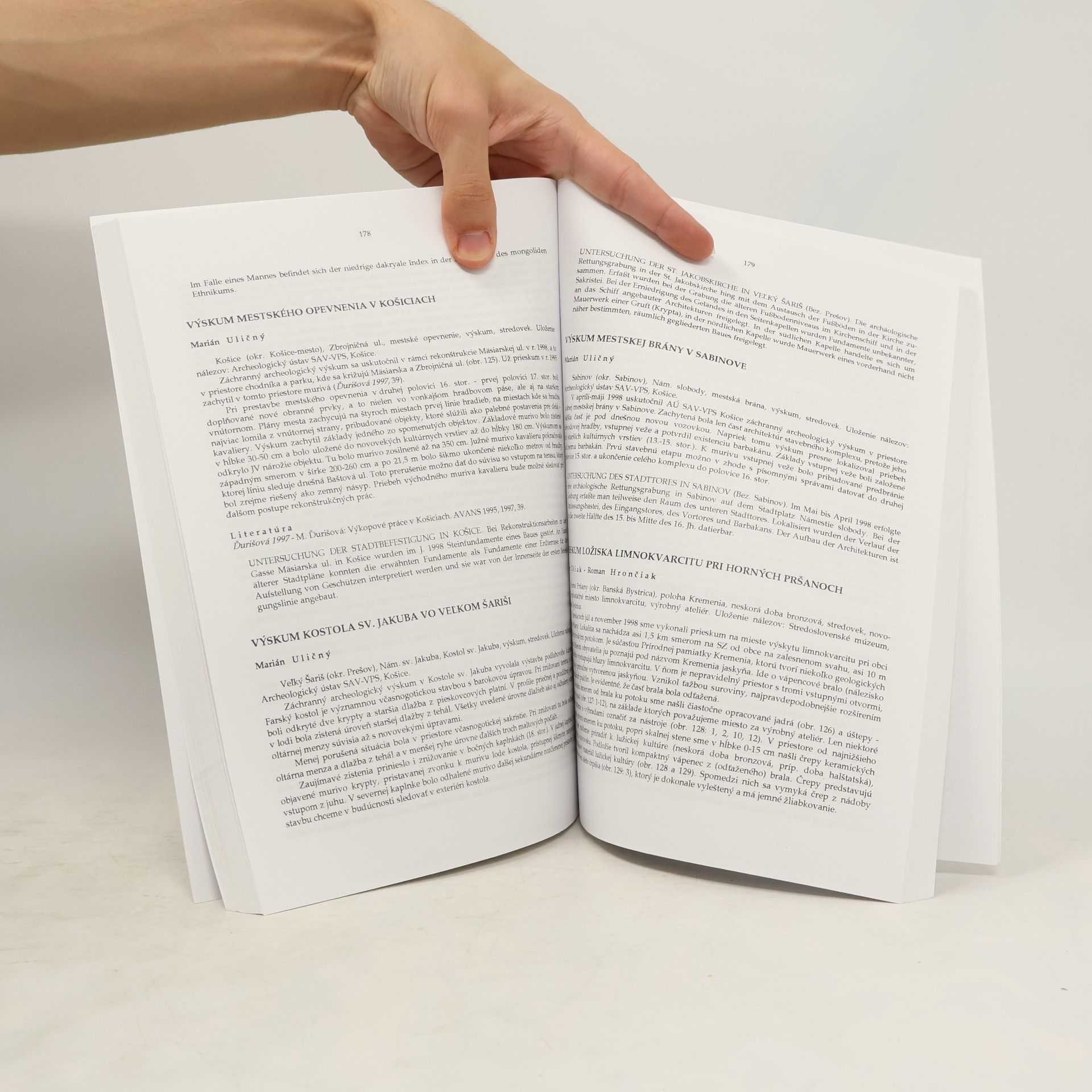 Autorenkollektiv Archeologické výskumy a nálezy na Slovensku v roku 1998