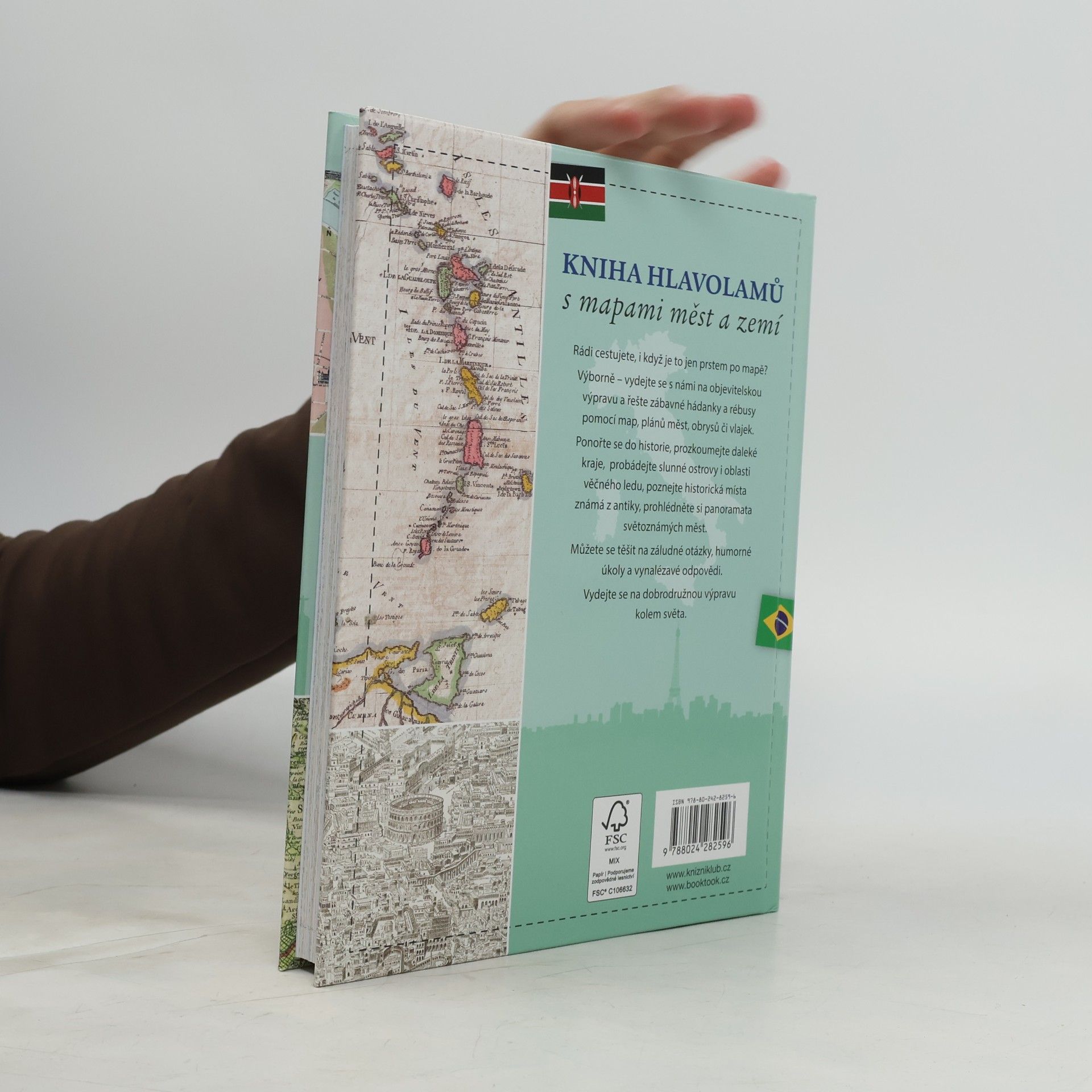 Philip Kiefer Kniha hlavolamů s mapami měst a zemí