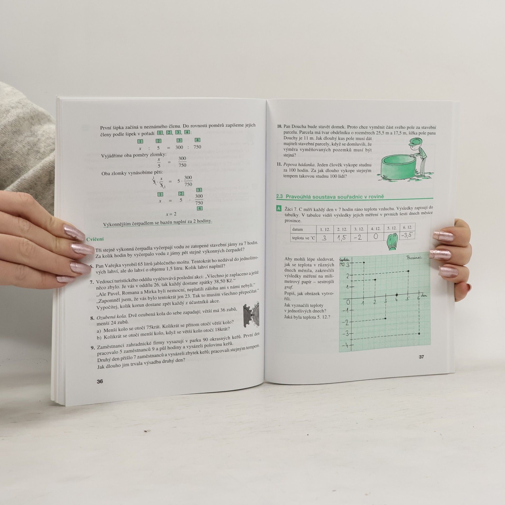 Oldřich Odvárko Matematika pro 7. ročník základní školy. 2, Poměr, přímá a nepřímá úměrnost, procenta