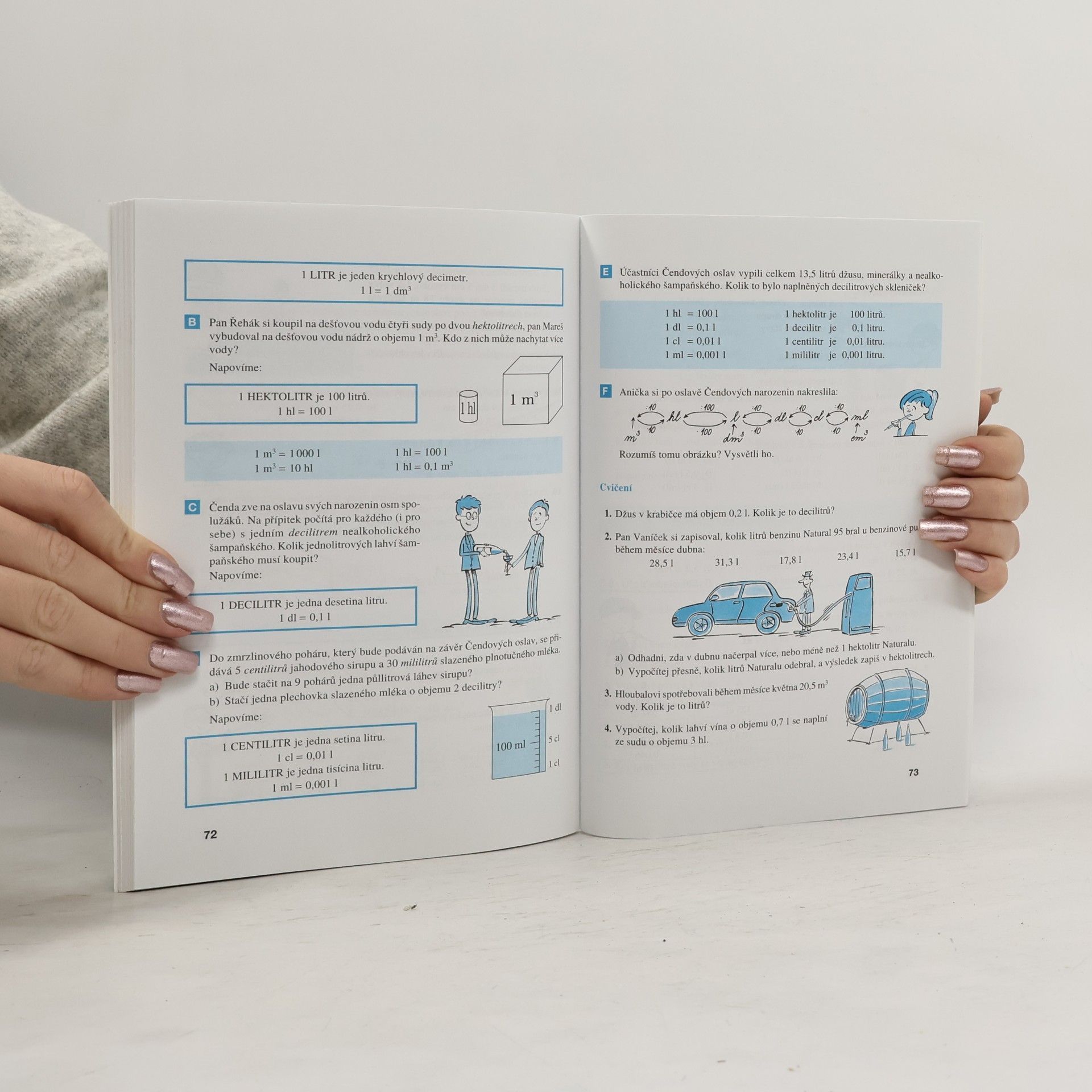 Oldřich Odvárko Matematika pro 6. ročník základní školy. 3, Úhel, trojúhelník, osová souměrnost, krychle a kvádr
