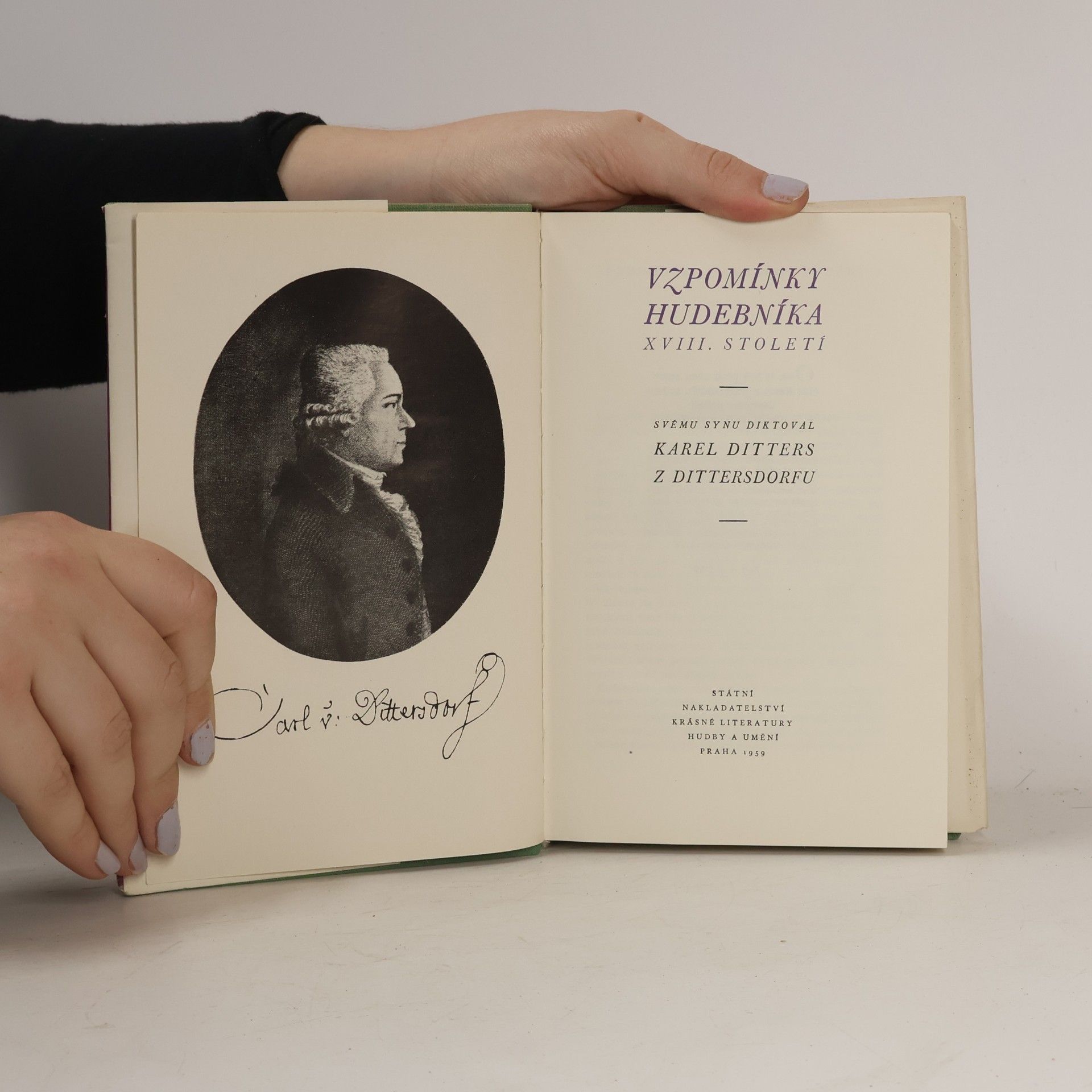 Karel Ditters Vzpomínky hudebníka XVIII. století