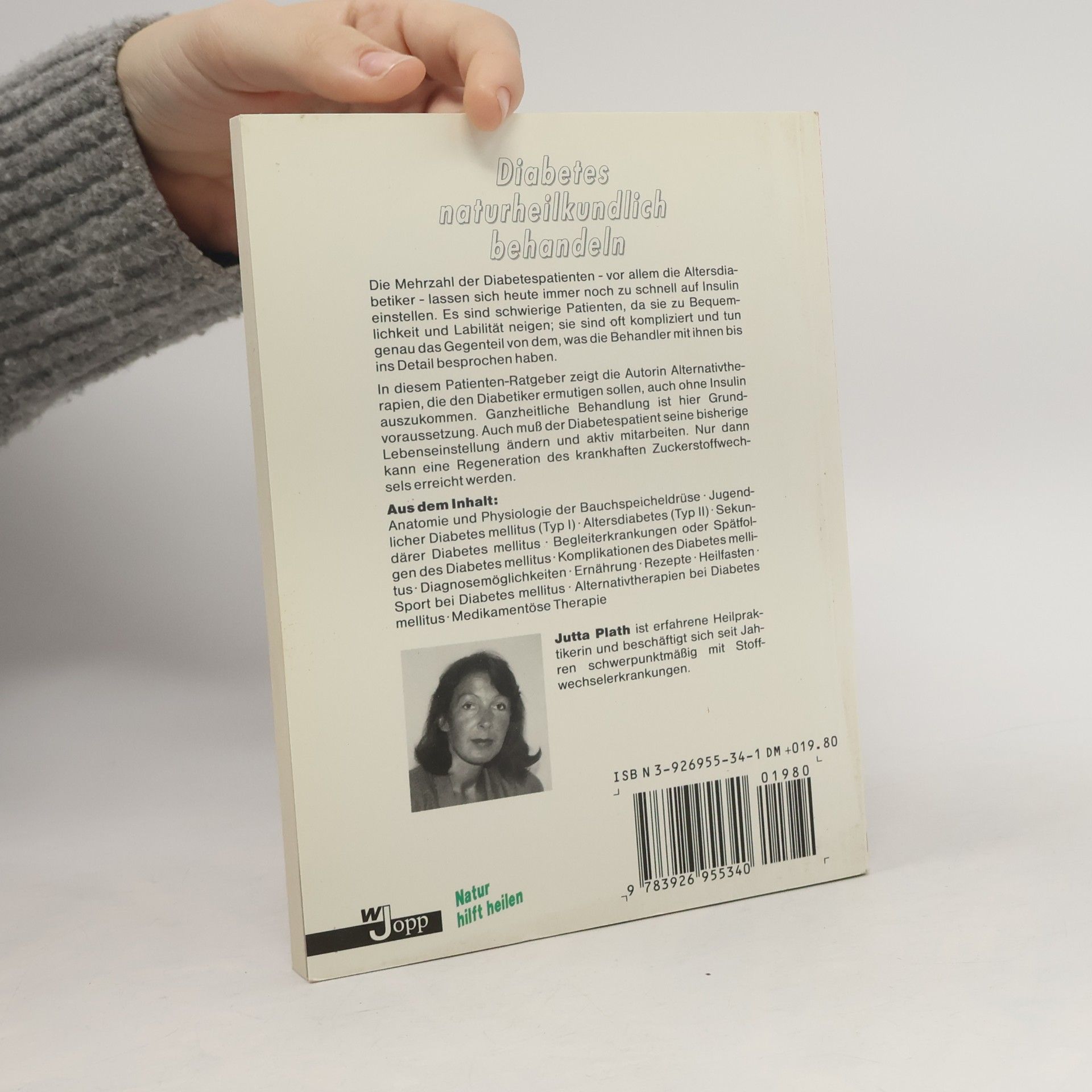 Jutta Plath Diabetes naturheilkundlich behandeln